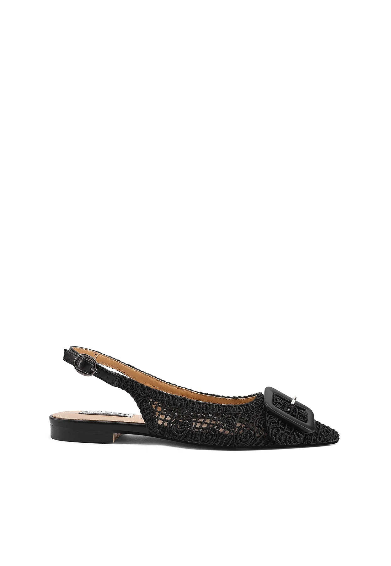 Ballerina slingback ricamata con dettaglio fibbia ZM9997 - Image 16