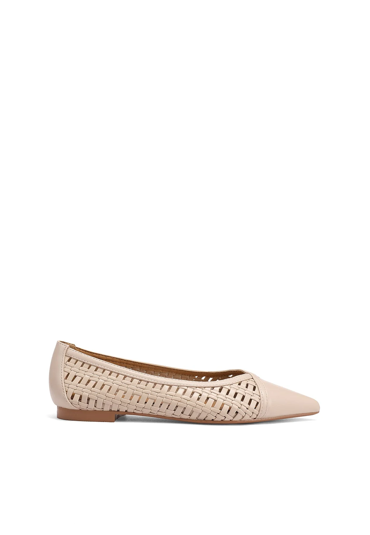 Ballerine a punta con intreccio a maglia eleganti ZM11008 - Image 10