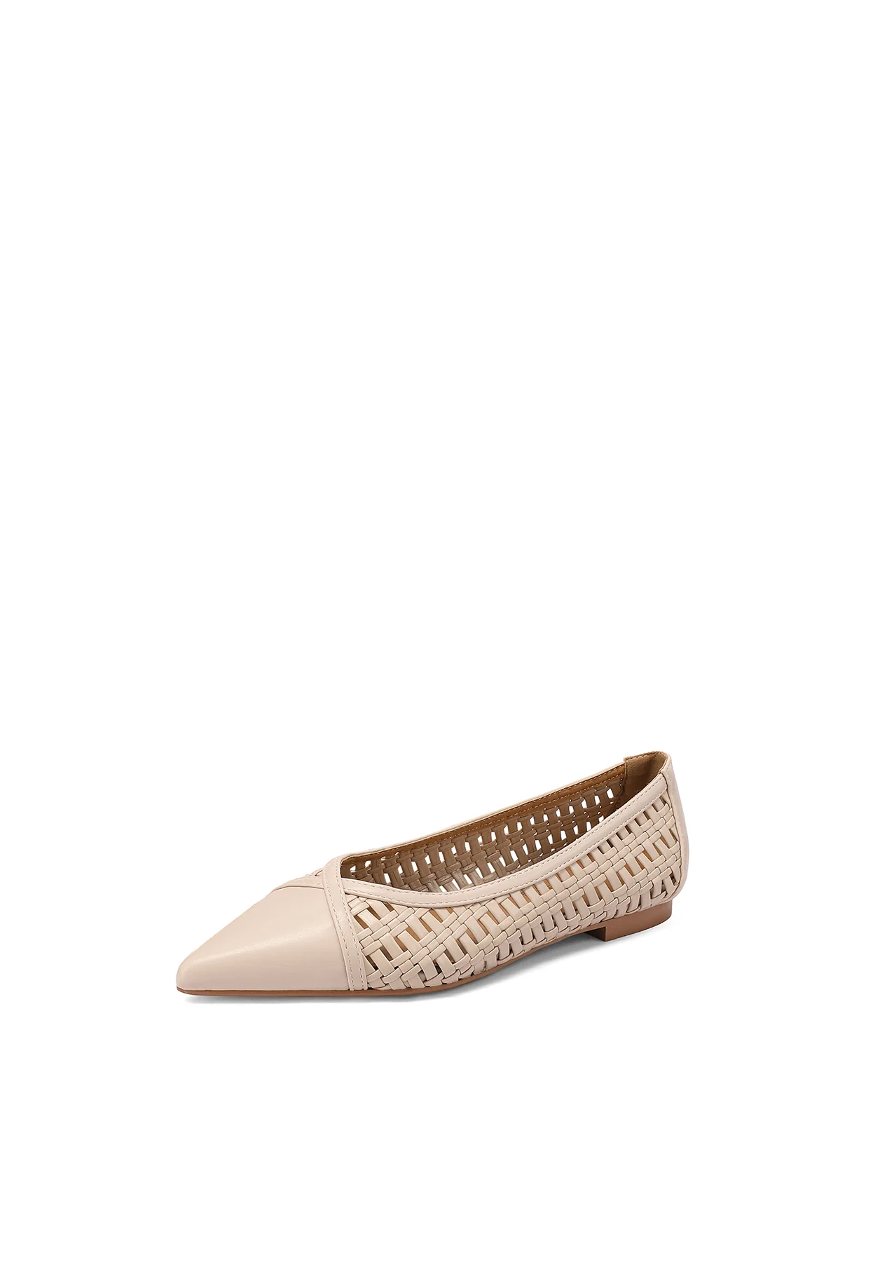 Ballerine a punta con intreccio a maglia eleganti ZM11008 - Image 11