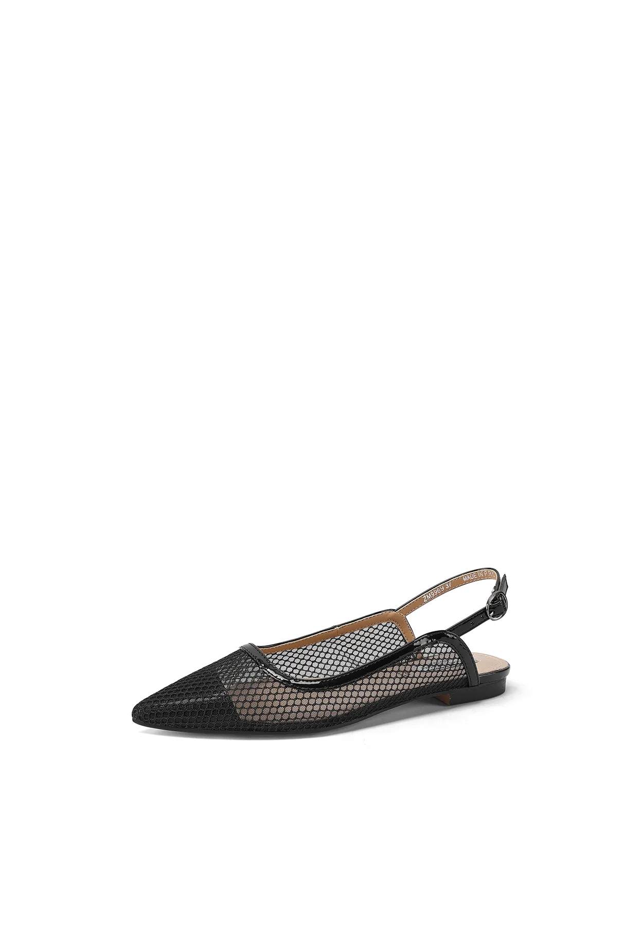 Ballerina slingback a rete con punta affusolata ZM9969 - Image 3