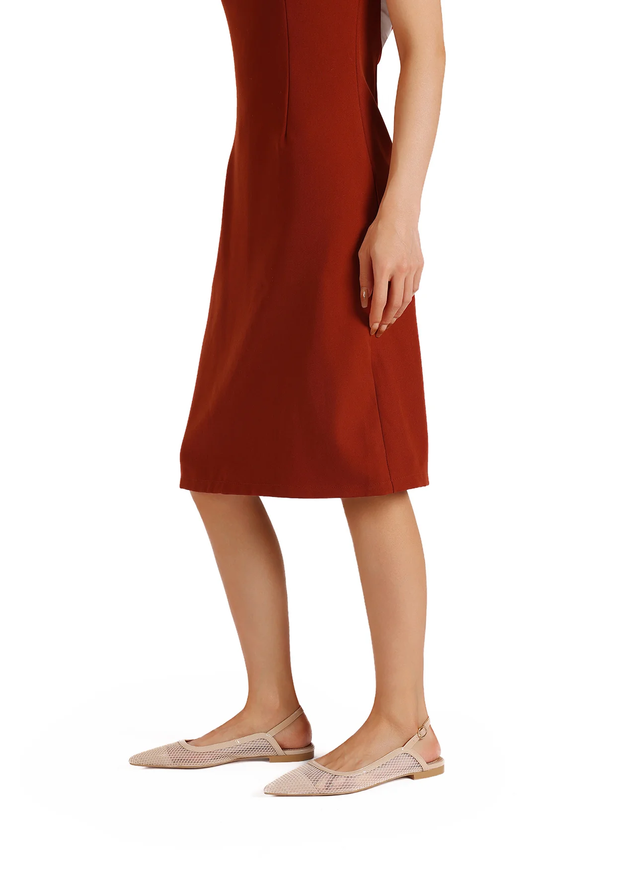 Ballerina slingback a rete con punta affusolata ZM9969 - Image 8