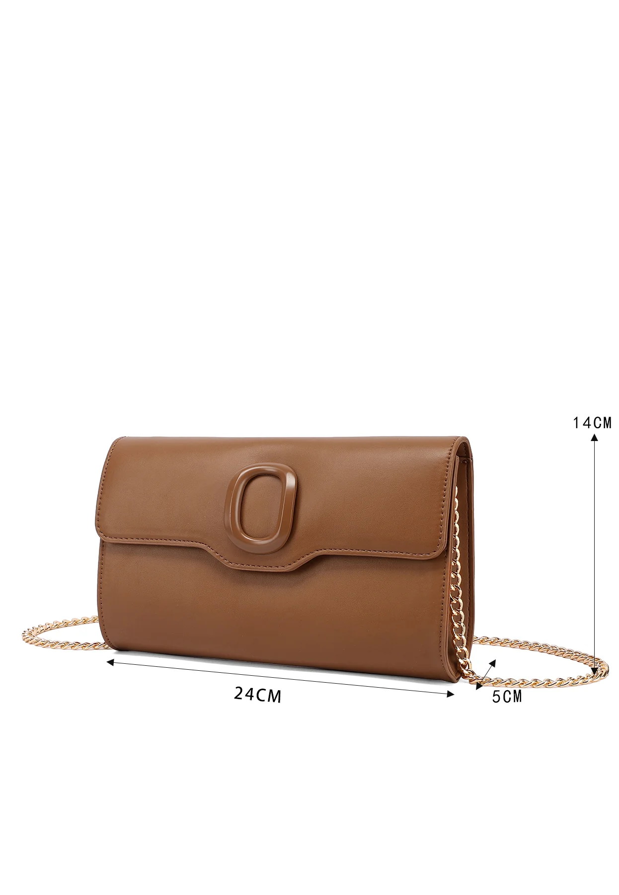Borsa pochette con catena e fibbia decorativa 7042 - Image 10