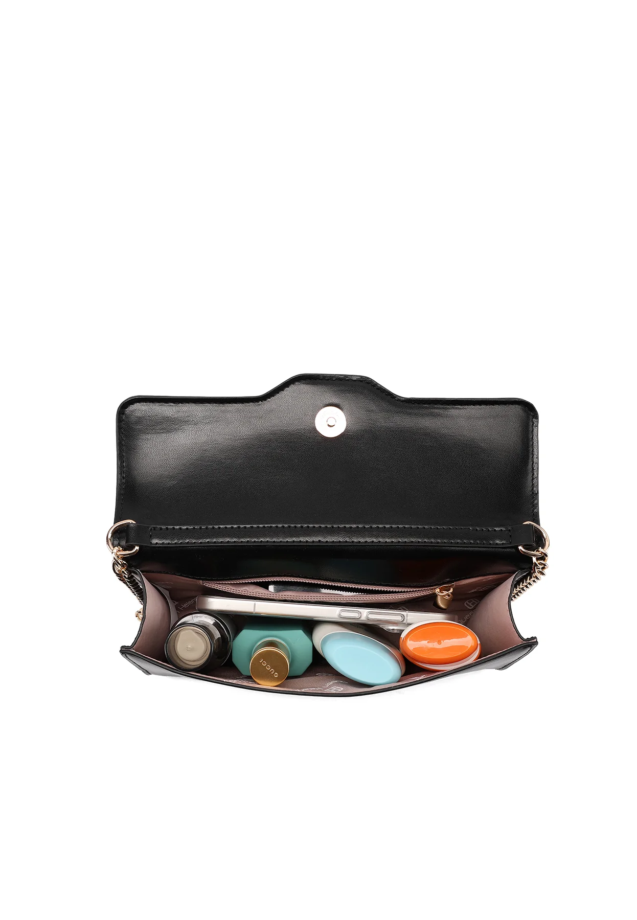 Borsa pochette con catena e fibbia decorativa 7042 - Image 6