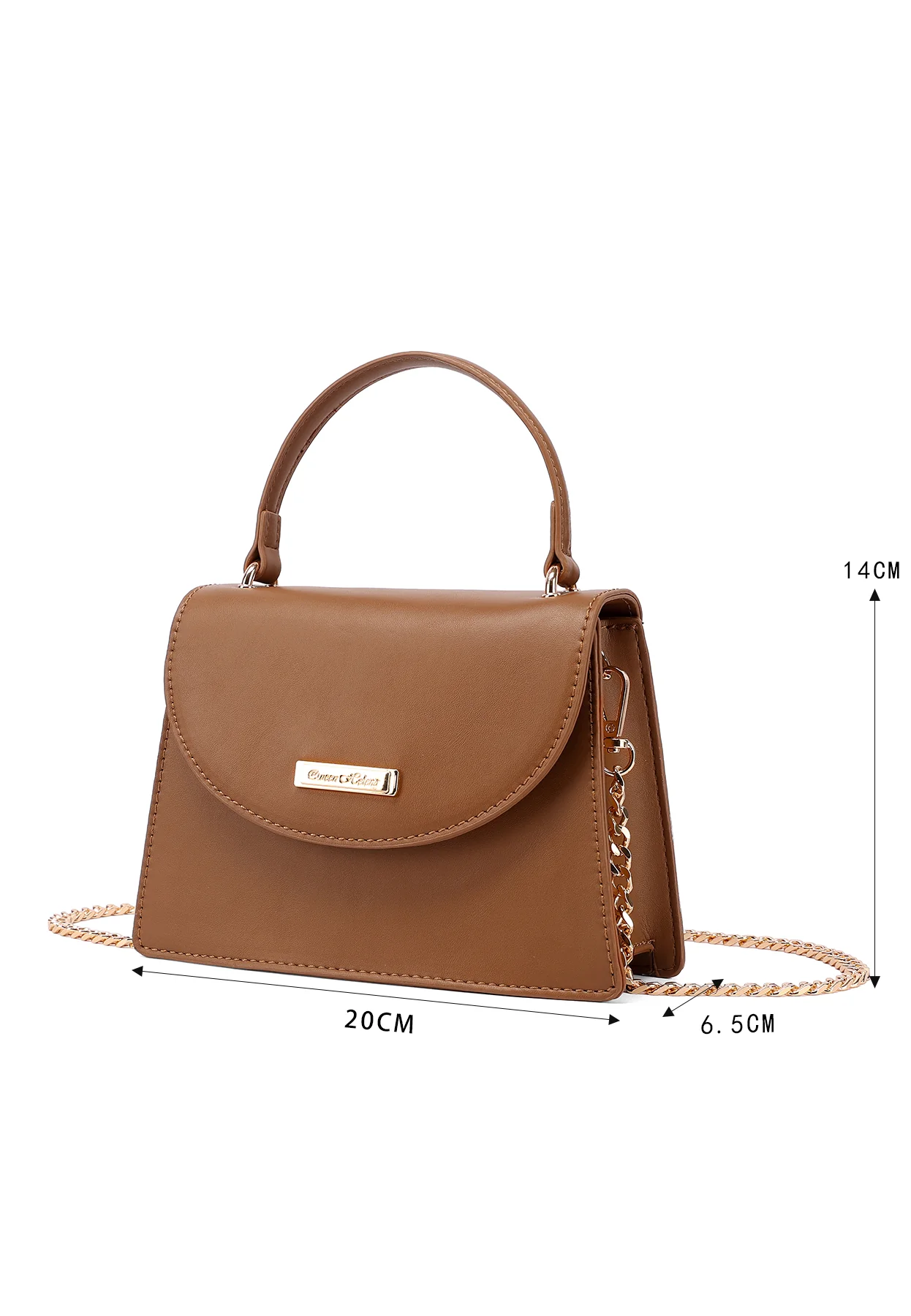 Borsa pochette elegante con manico e catena 7045 - Image 10