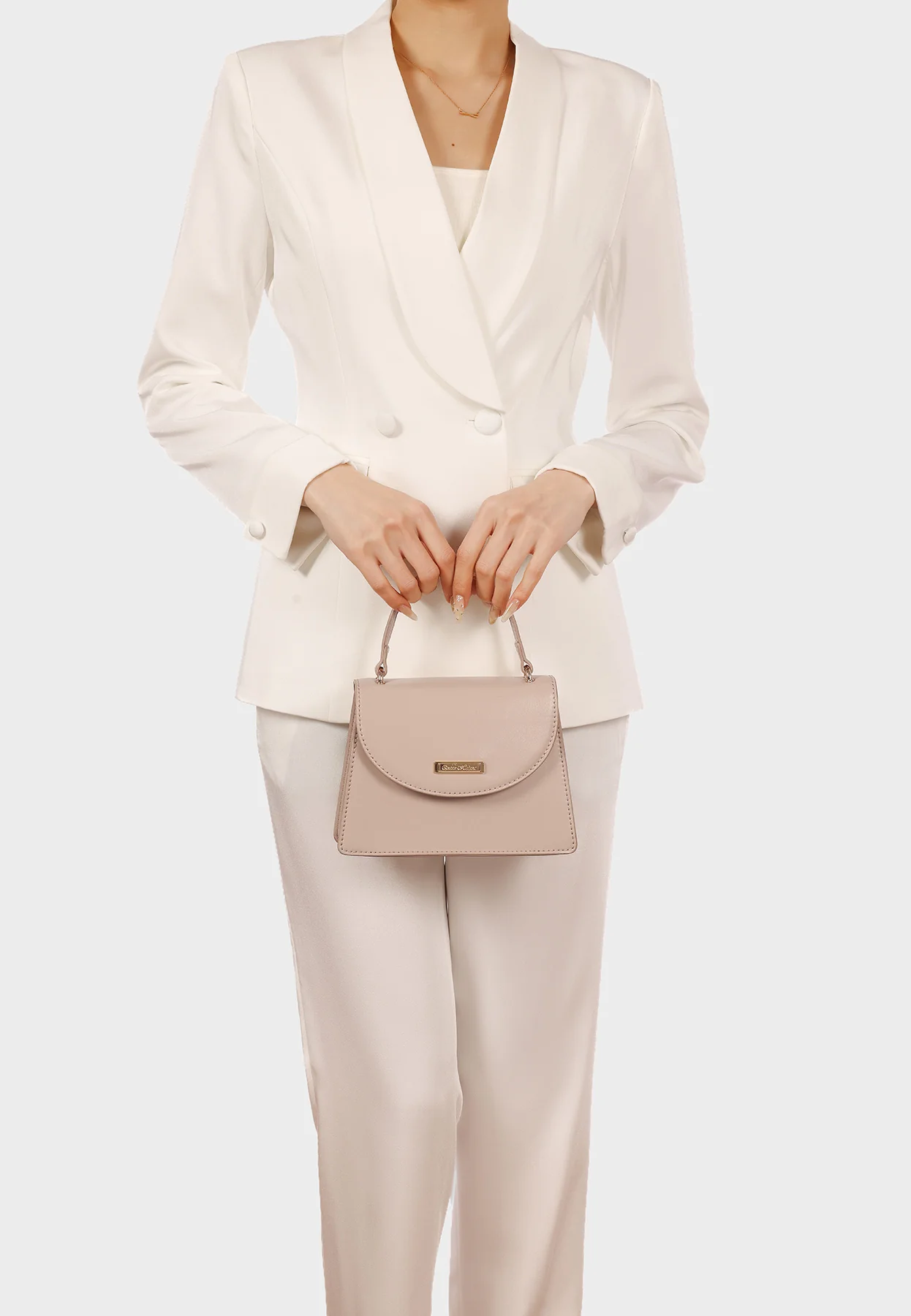 Borsa pochette elegante con manico e catena 7045 - Image 13
