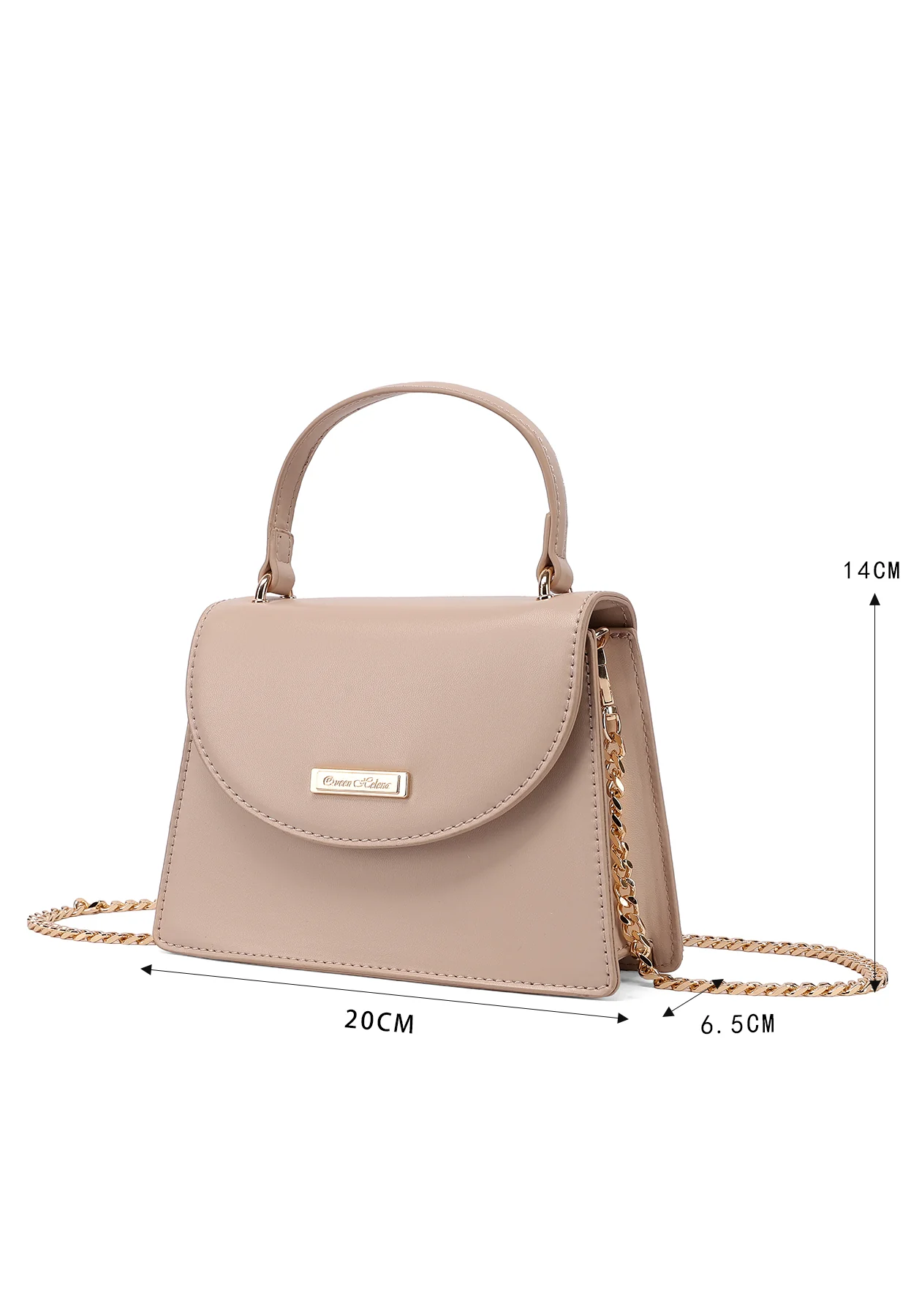 Borsa pochette elegante con manico e catena 7045 - Image 16