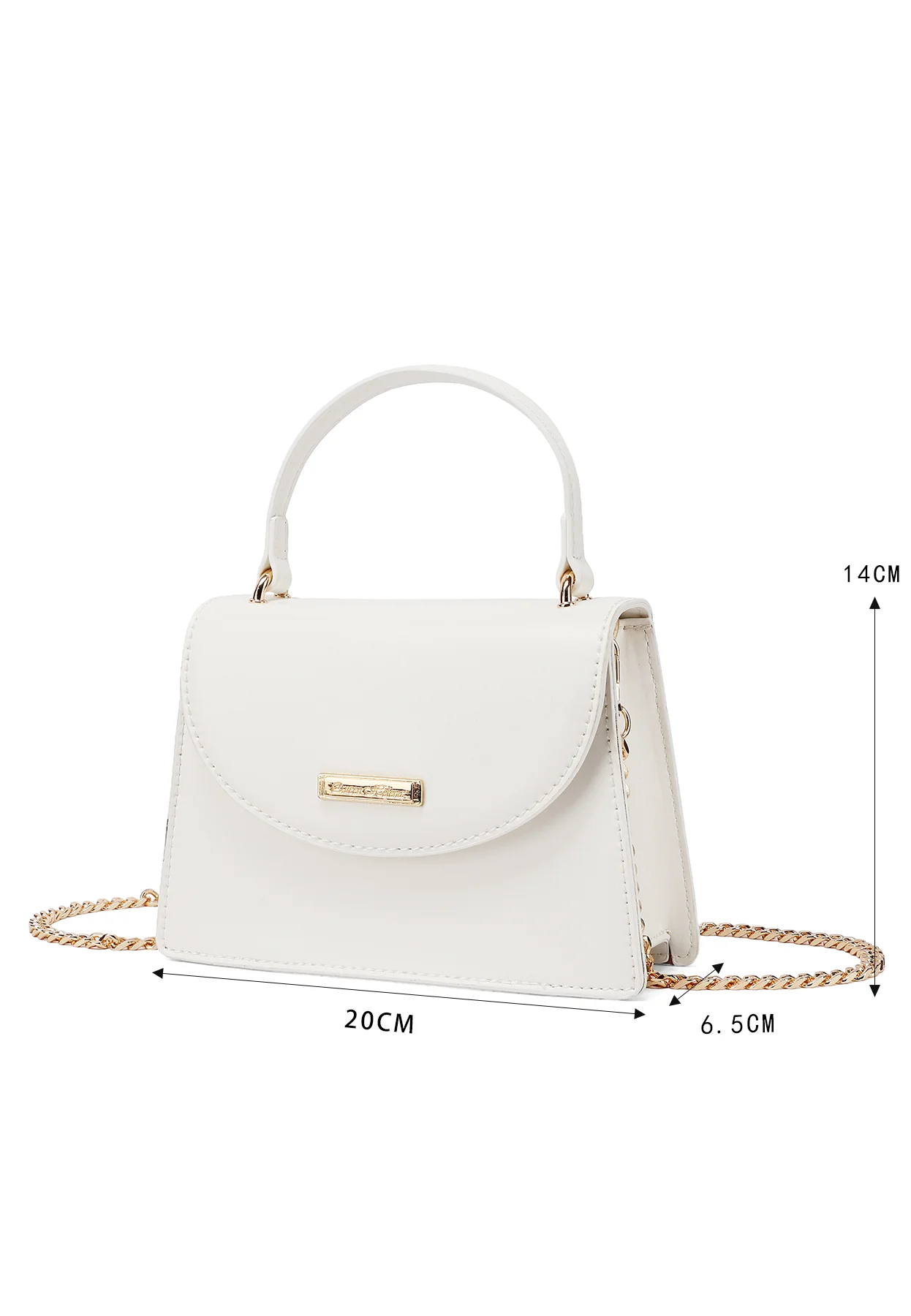 Borsa pochette elegante con manico e catena 7045 - Image 28