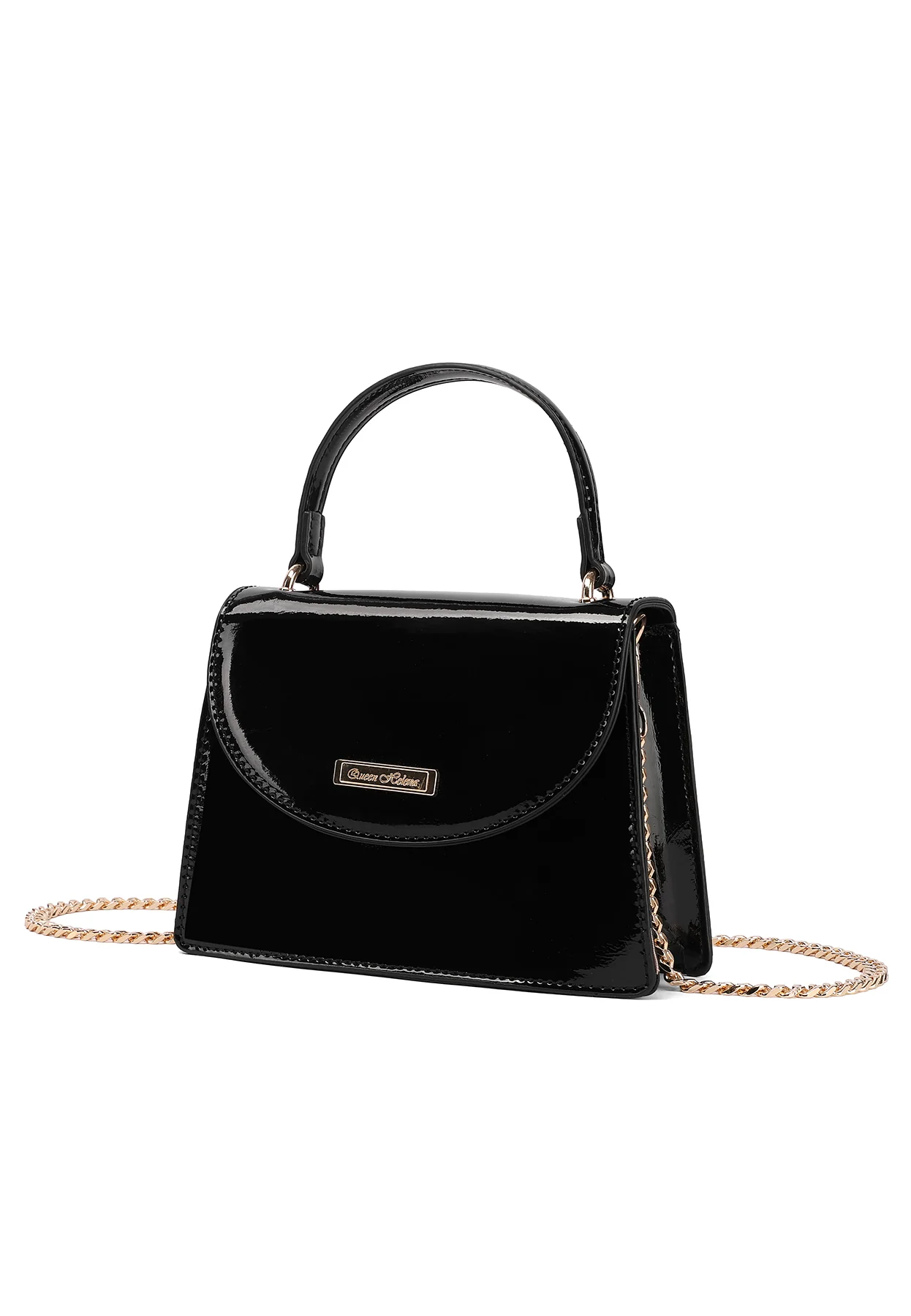Borsa pochette elegante con manico e catena 7045 - Image 3