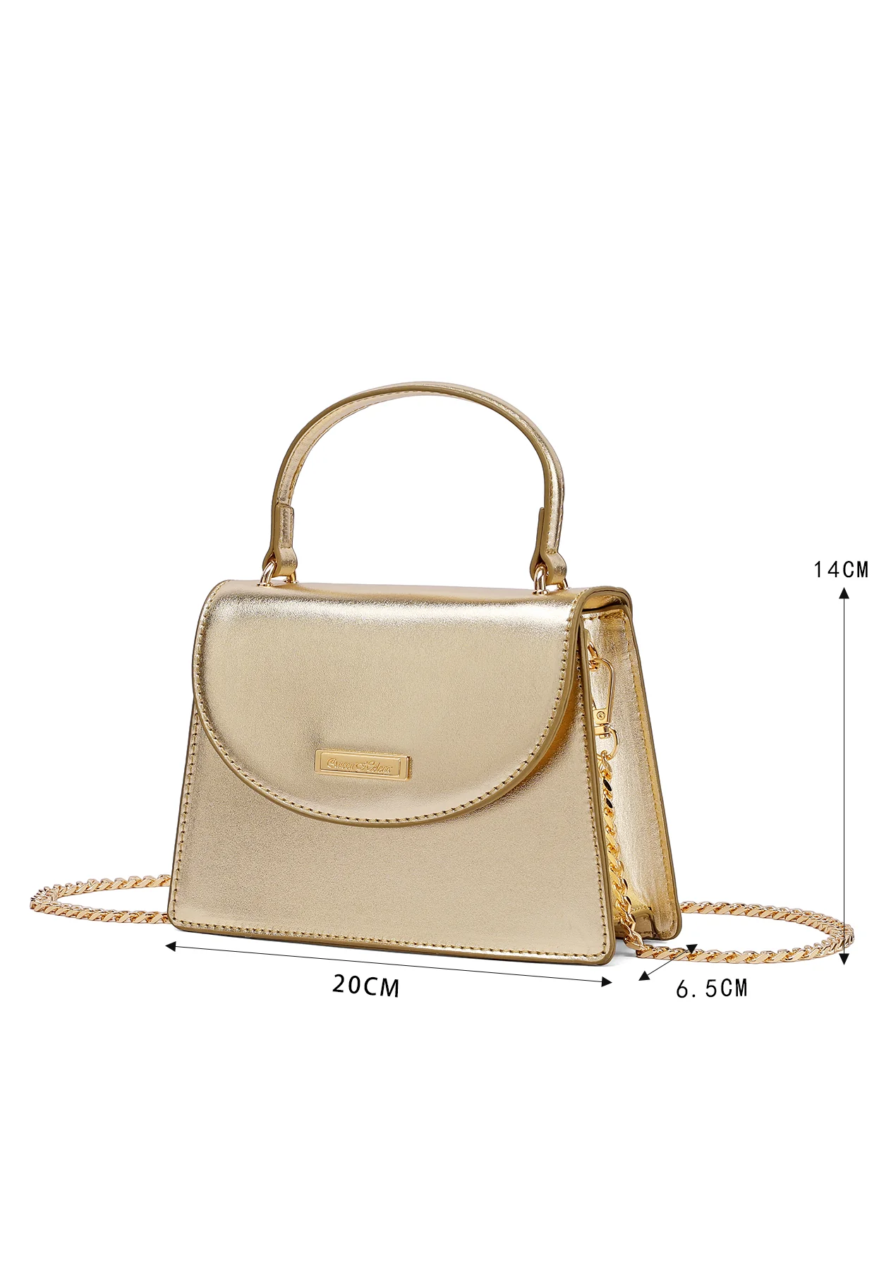 Borsa pochette elegante con manico e catena 7045 - Image 34