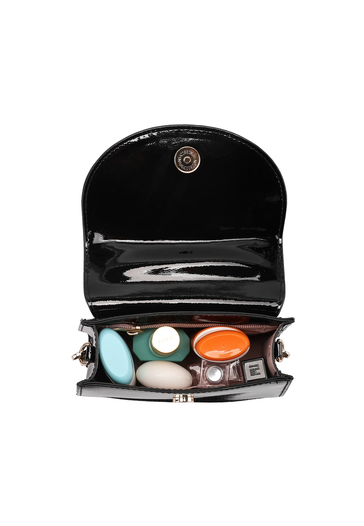 Borsa pochette elegante con manico e catena 7045 - Image 6
