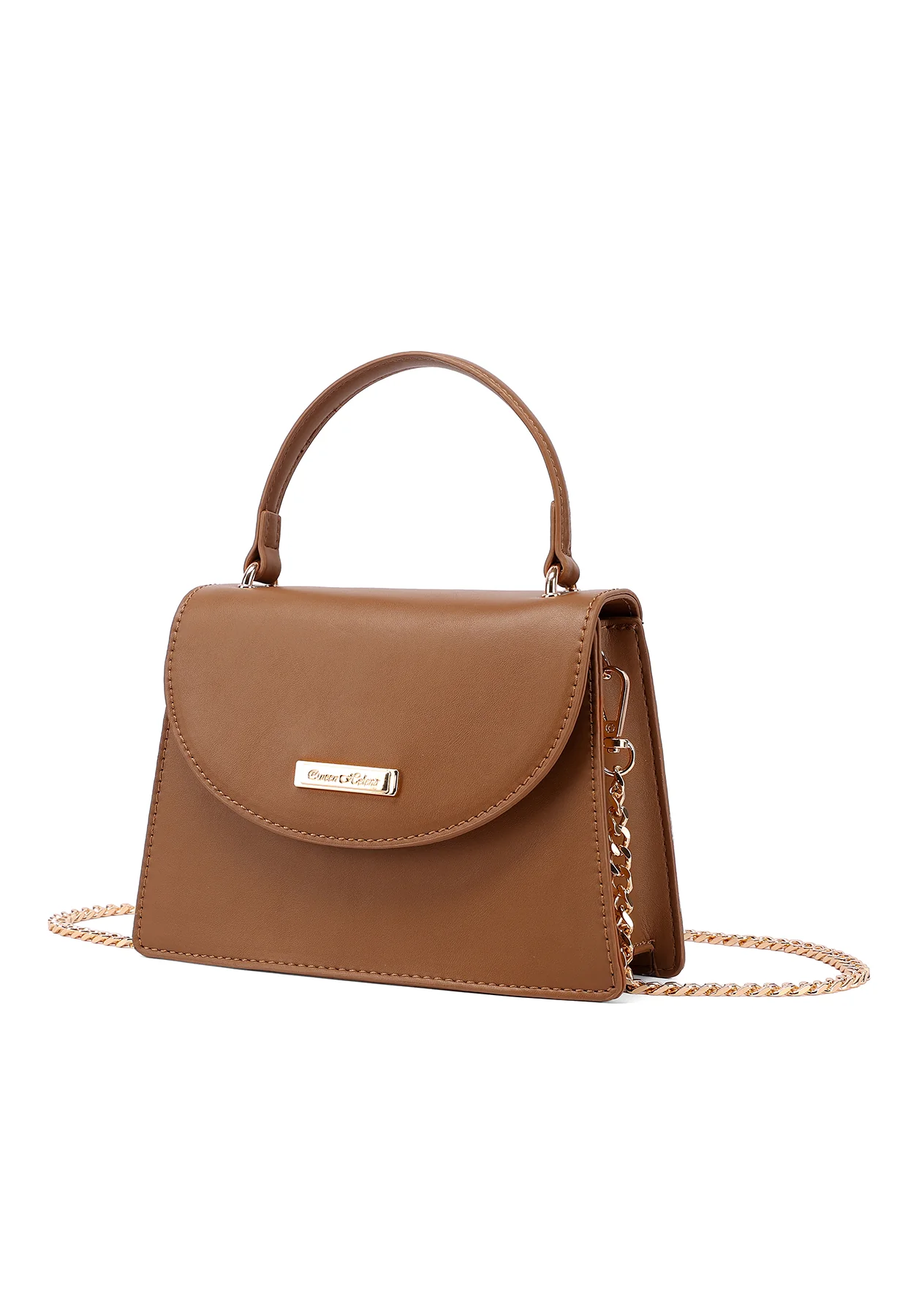 Borsa pochette elegante con manico e catena 7045 - Image 9