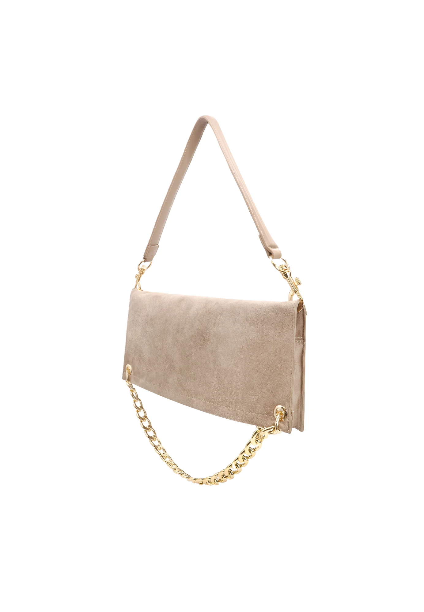 Borsa donna a tracolla in camoscio con catena LW193 - Image 2