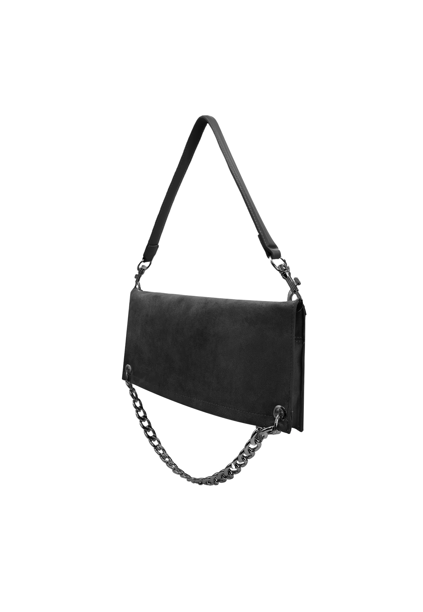 Borsa donna a tracolla in camoscio con catena LW193 - Image 7