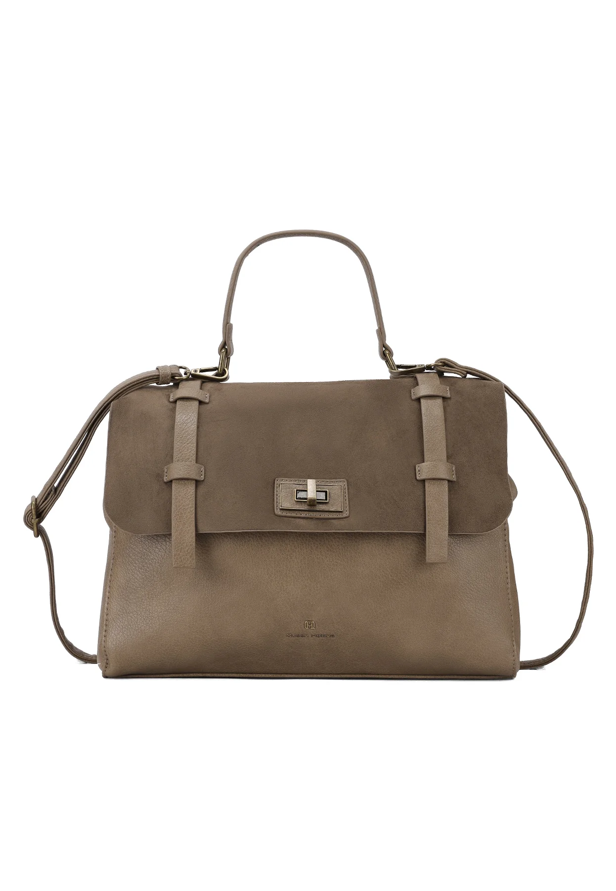 Borsa stile college in ecopelle e camoscio M1054 - Image 14