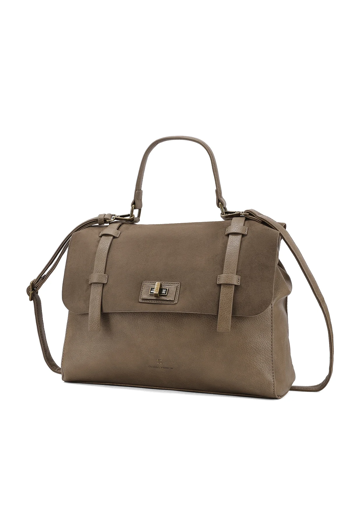 Borsa stile college in ecopelle e camoscio M1054 - Image 15