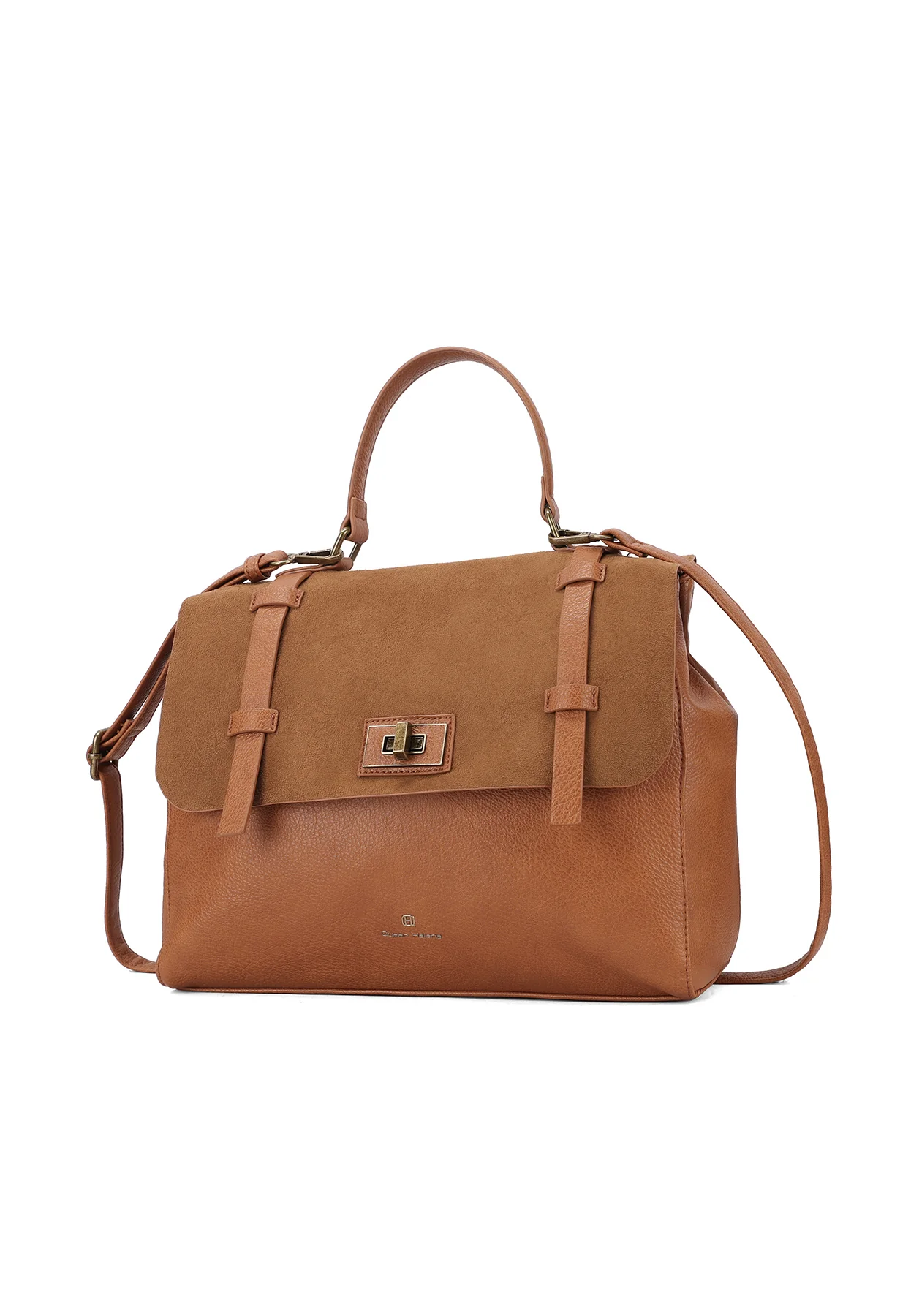 Borsa stile college in ecopelle e camoscio M1054 - Image 8