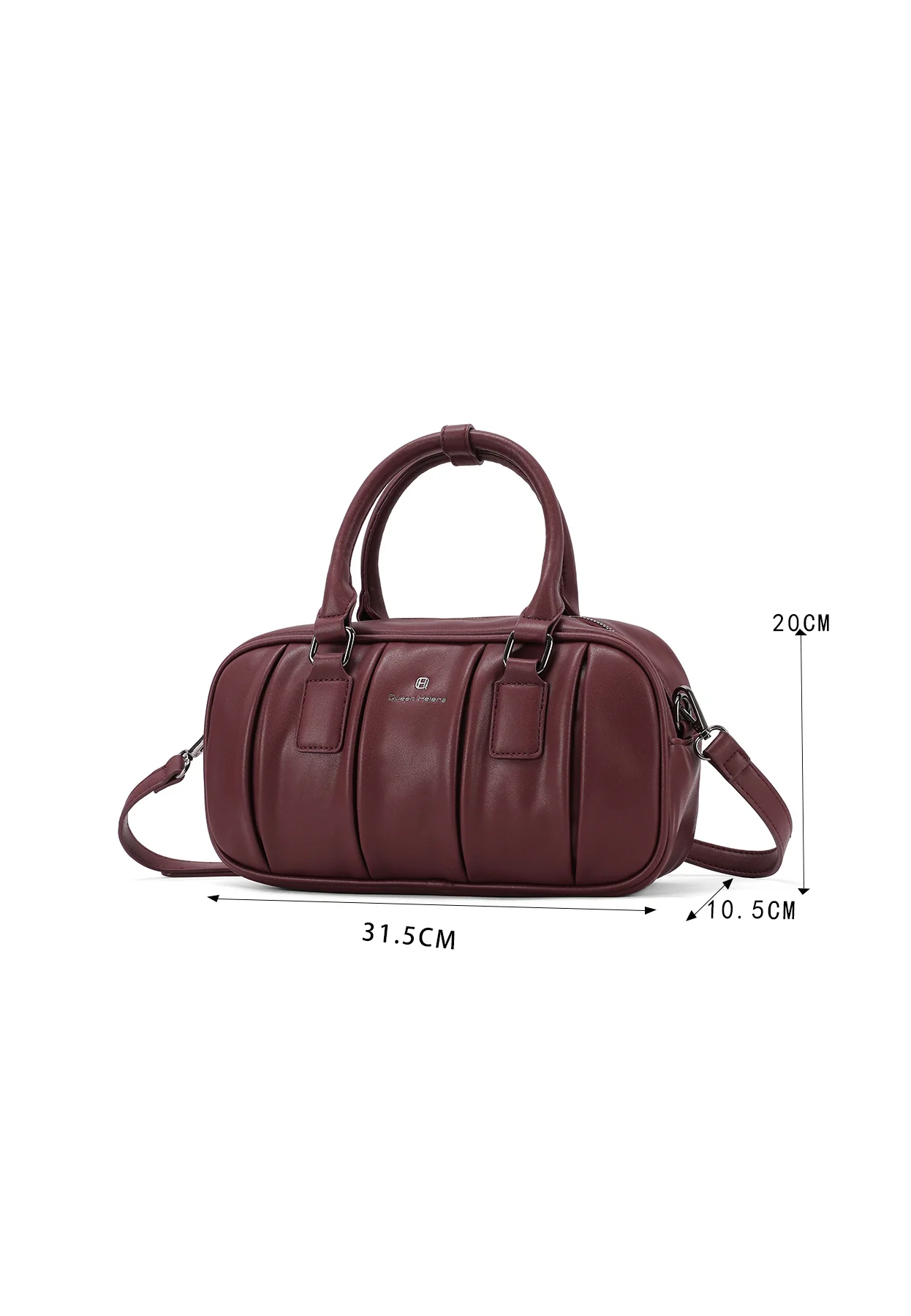 Borsa in ecopelle a cilindro con manici M1056 - Image 10