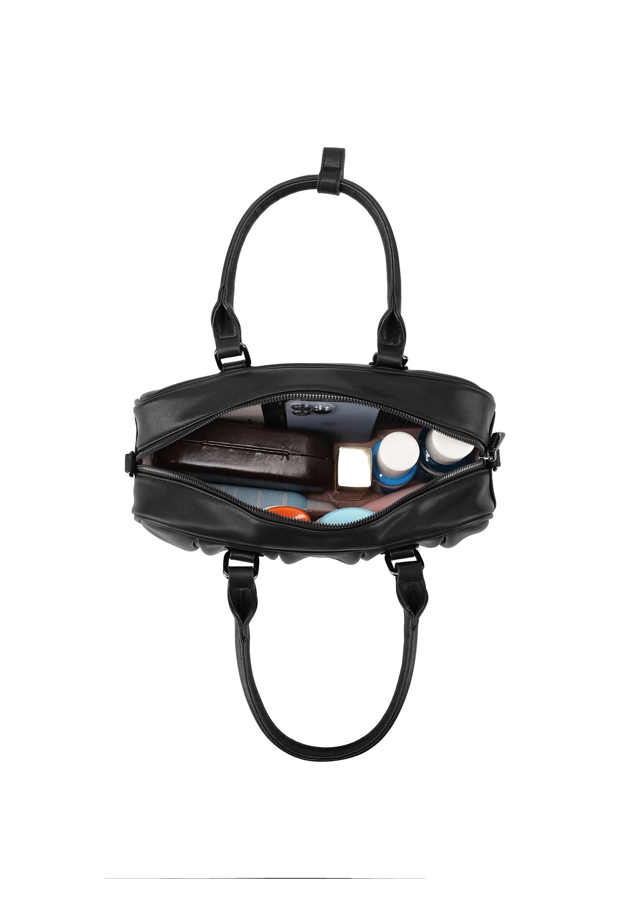 Borsa in ecopelle a cilindro con manici M1056 - Image 18