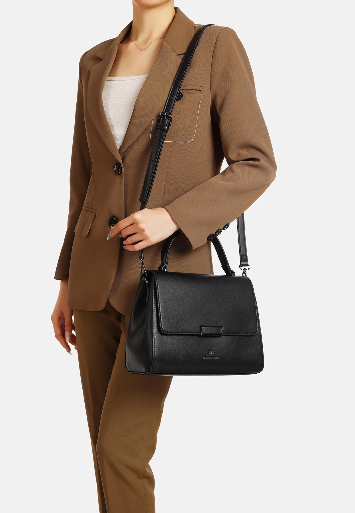 Borsa con manico e chiusura a scatto M1062 - Image 19