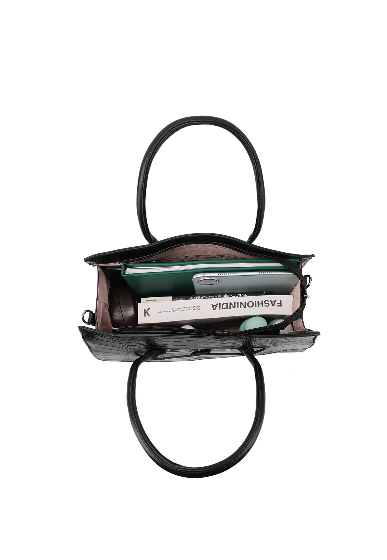 Borsa coccodrillo elegante e pratica M1064 - Image 11