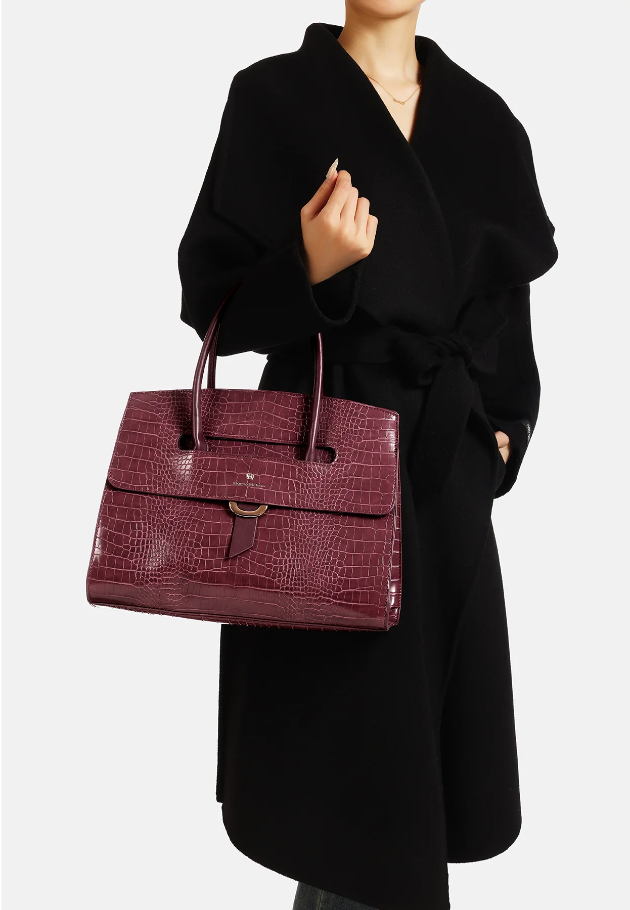Borsa coccodrillo elegante e pratica M1064 - Image 12