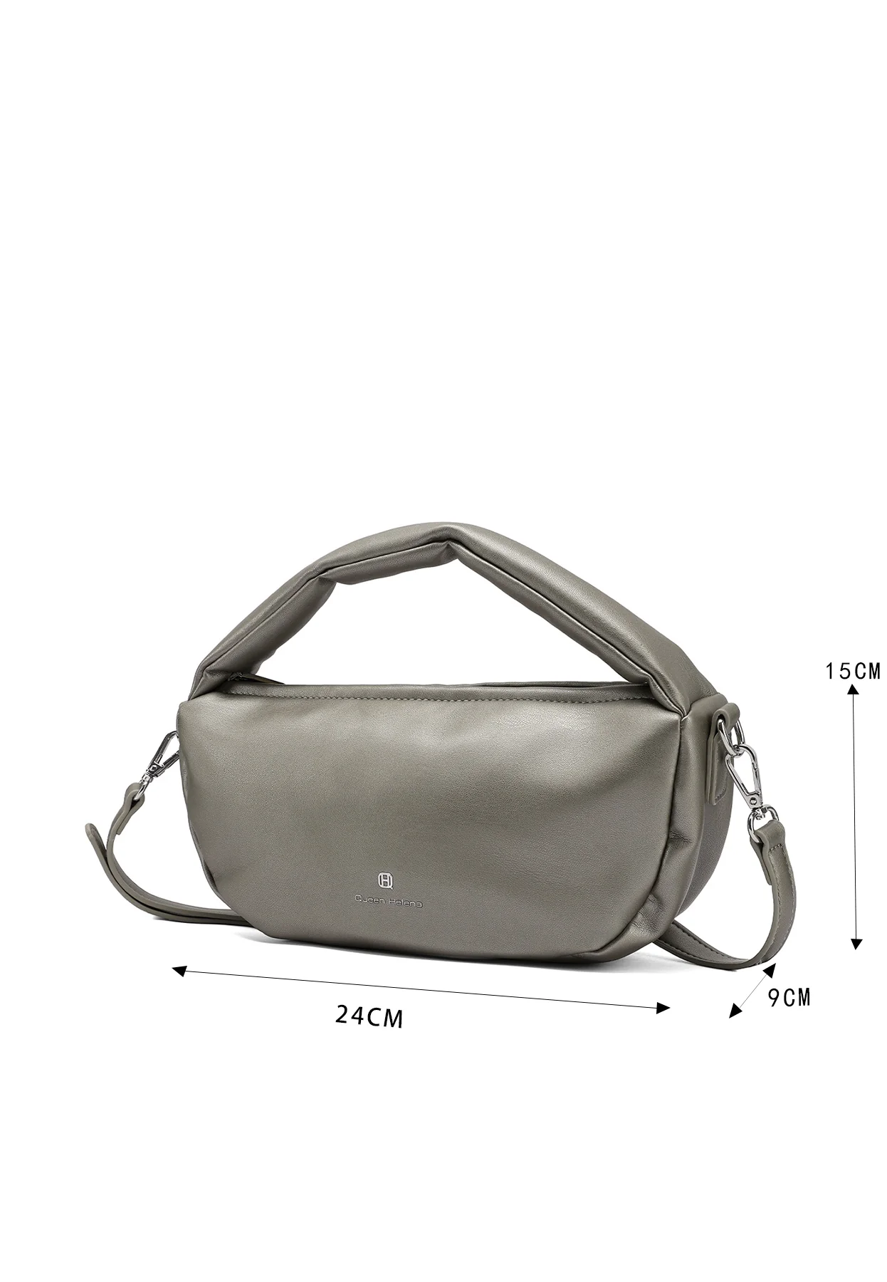 Borsa hobo donna in ecopelle con tracolla M1072 - Image 10