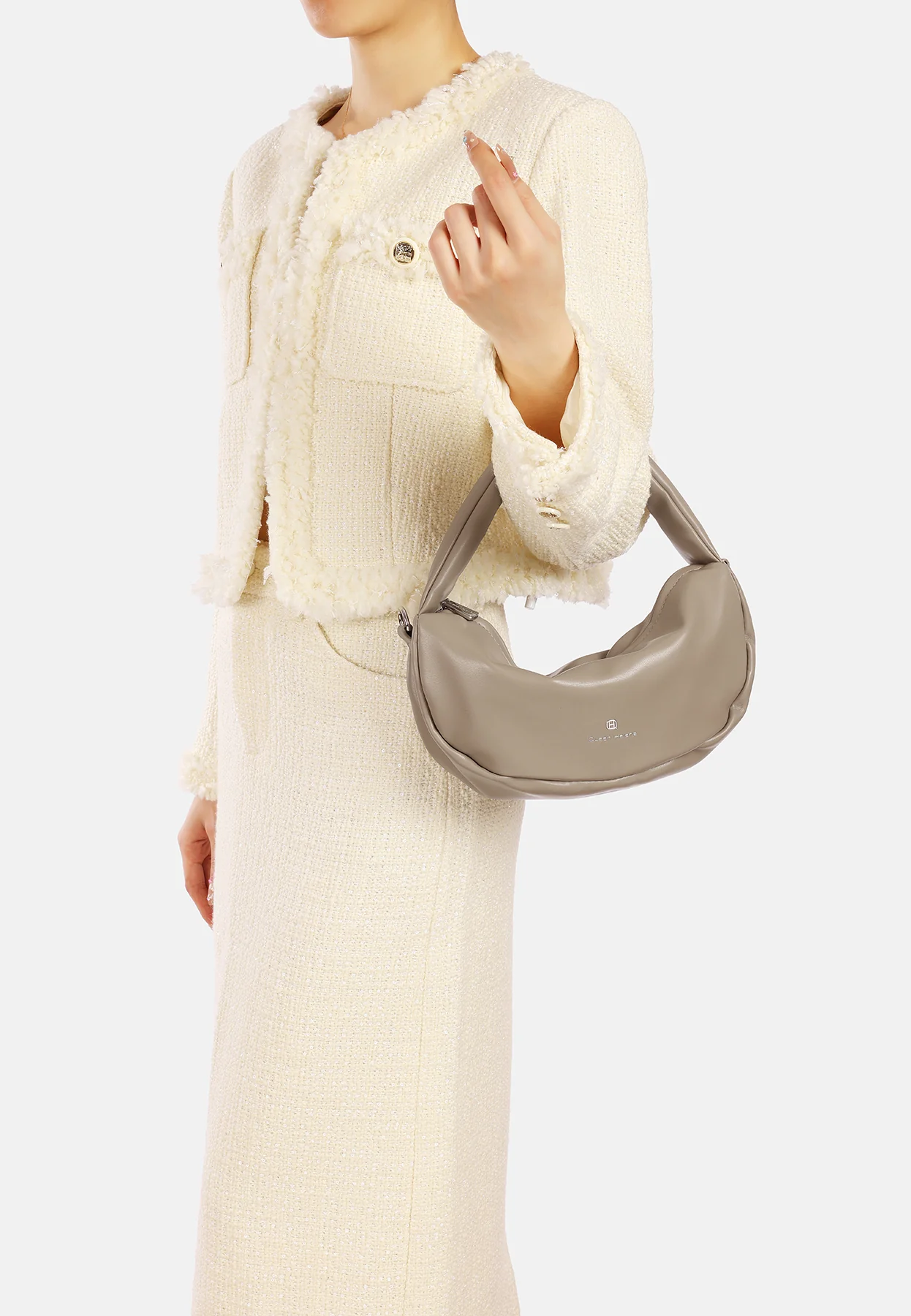Borsa hobo donna in ecopelle con tracolla M1072 - Image 13