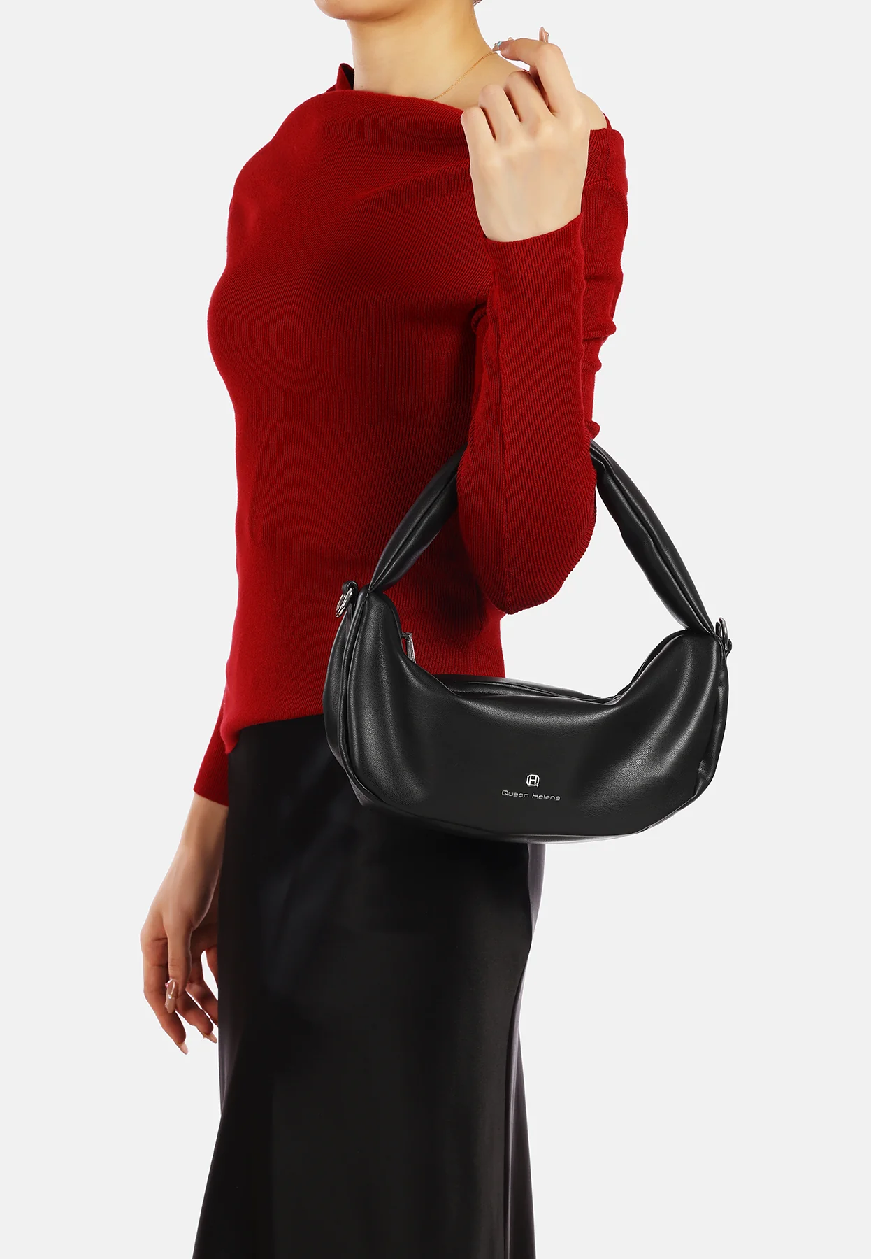 Borsa hobo donna in ecopelle con tracolla M1072 - Image 19