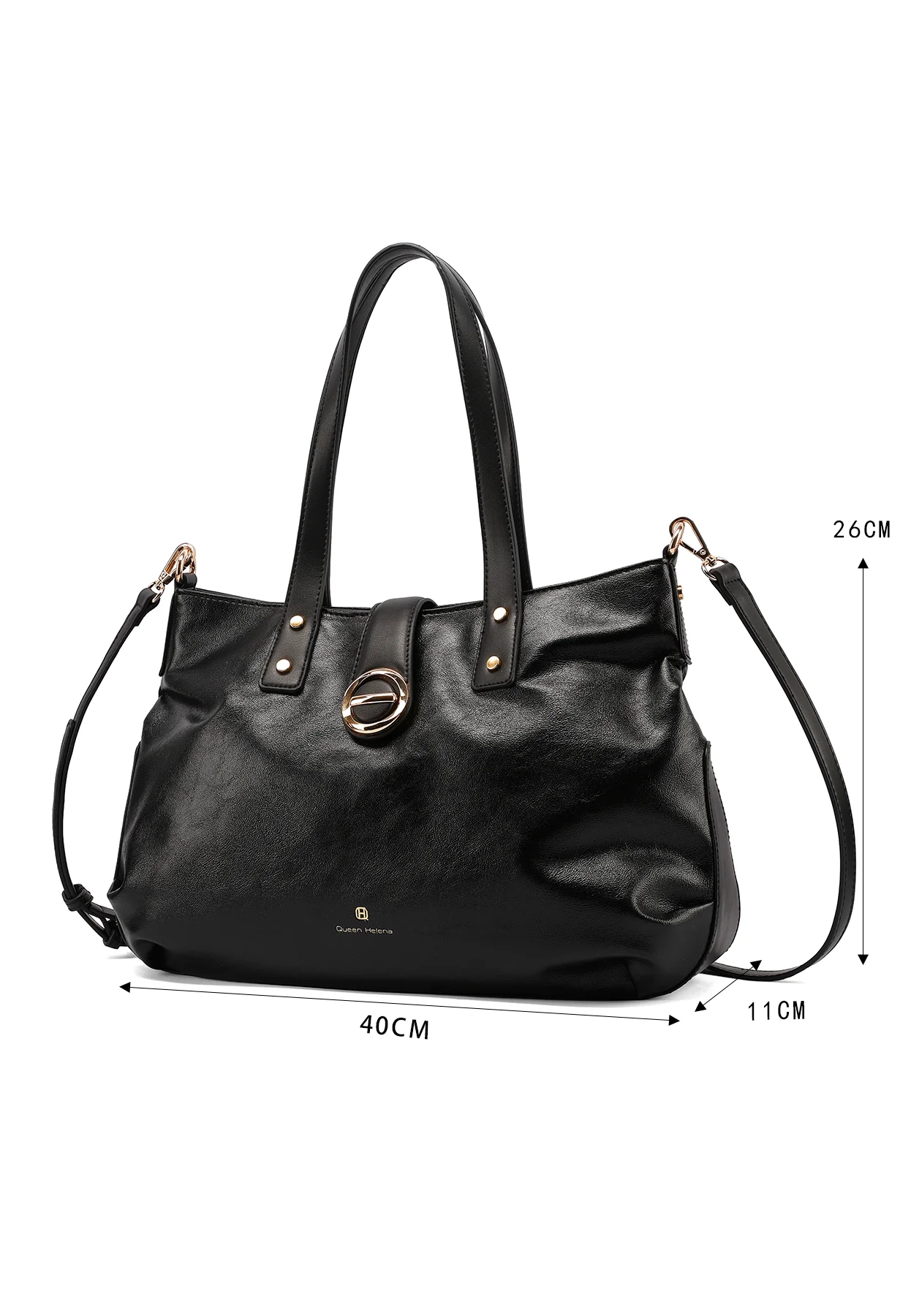 Borsa shopper elegante con manici e tracolla M1100 - Image 15