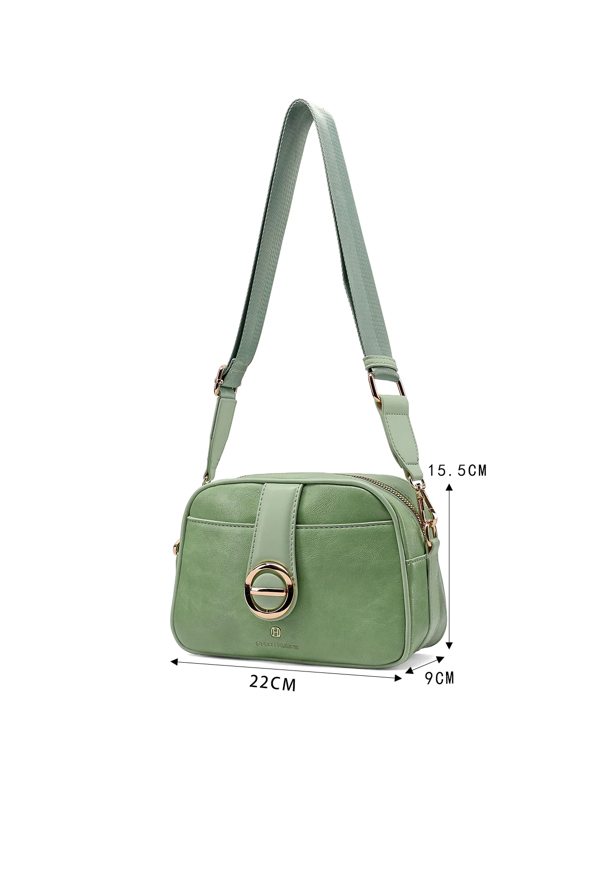Borsa a tracolla compatta con dettaglio metallico M1102 - Image 16