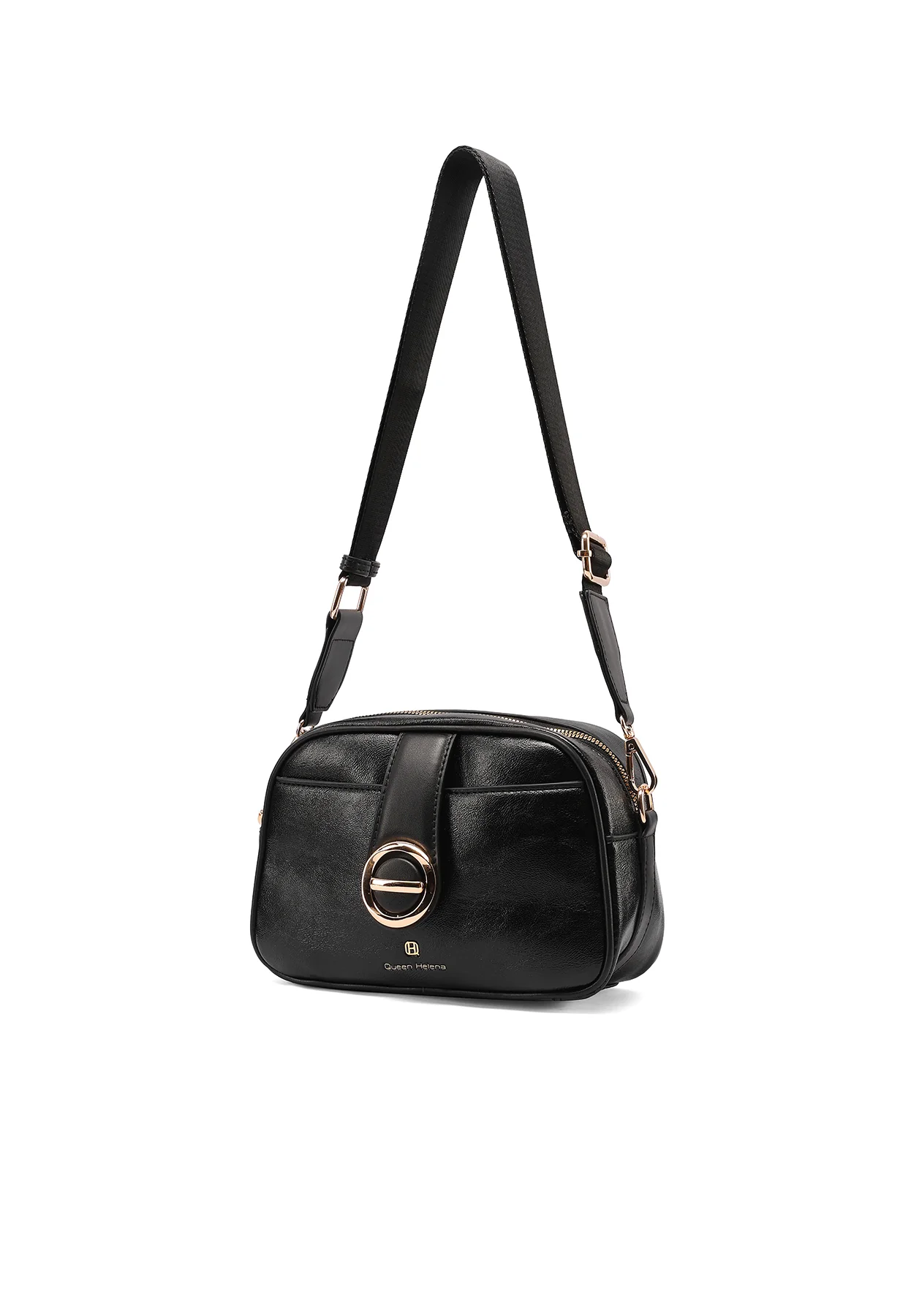 Borsa a tracolla compatta con dettaglio metallico M1102 - Image 3
