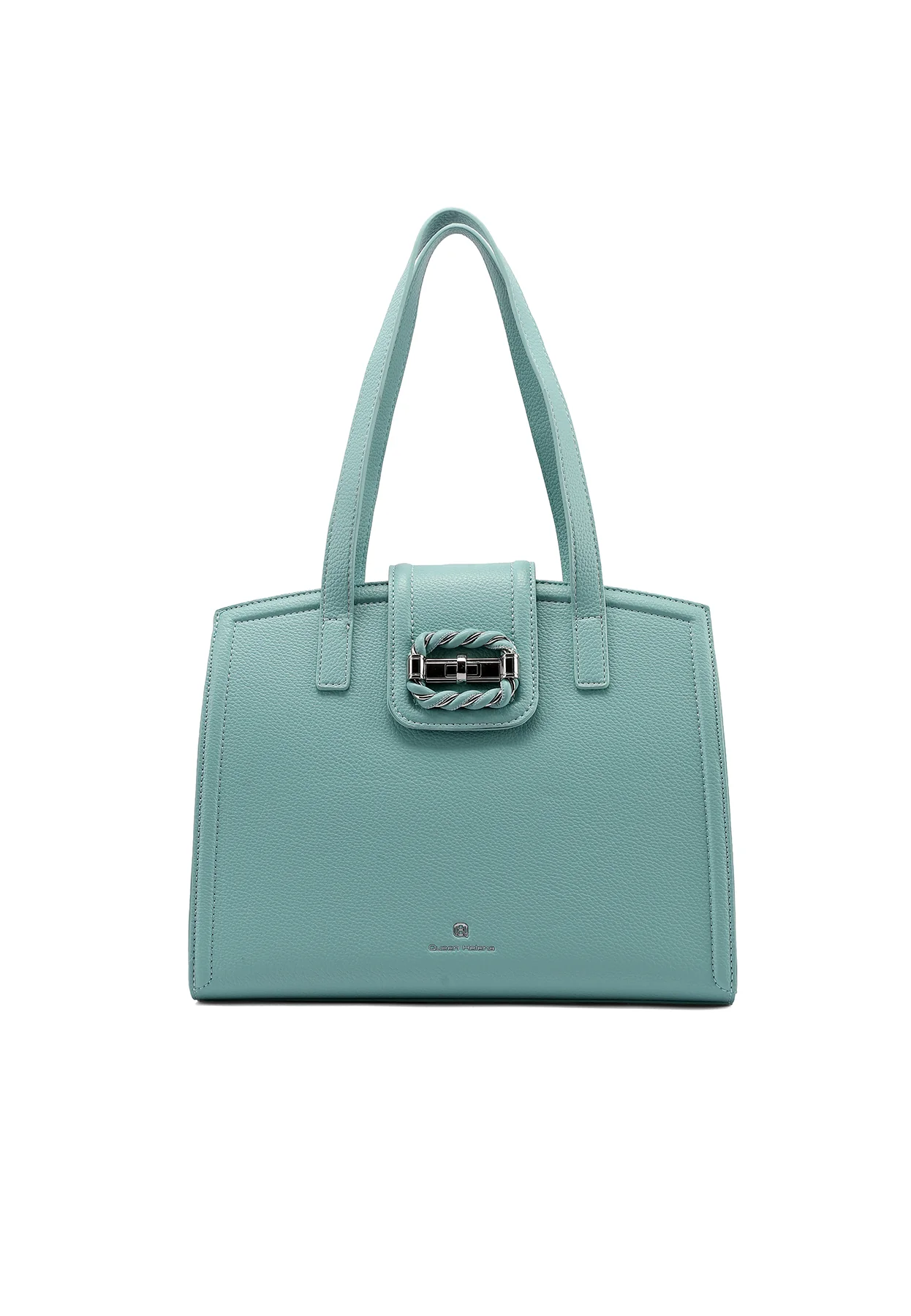 Borsa a mano strutturata con fibbia decorativa M1104 - Image 2