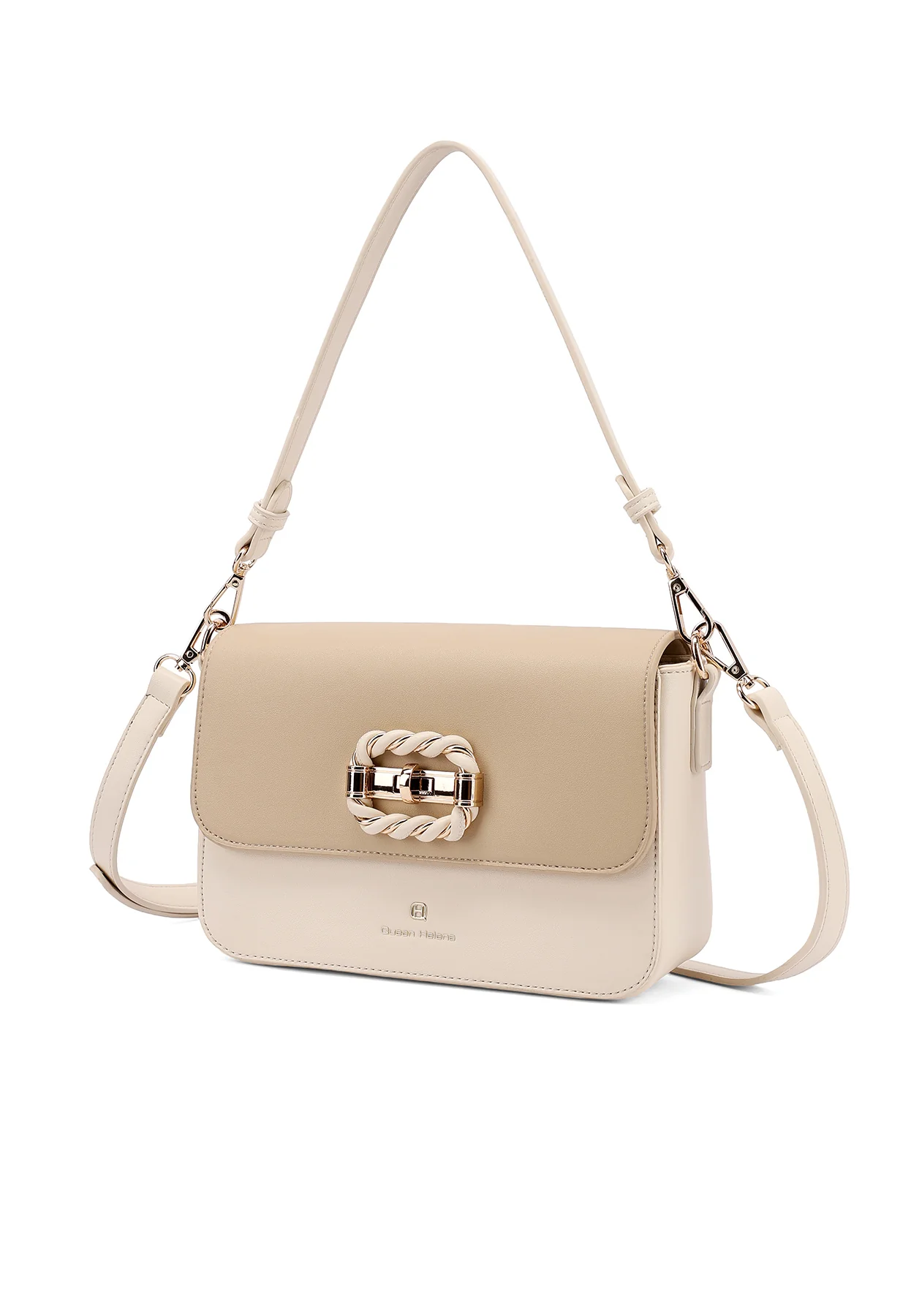 Borsa a spalla con fibbia decorativa e tracolla M1106 - Image 15