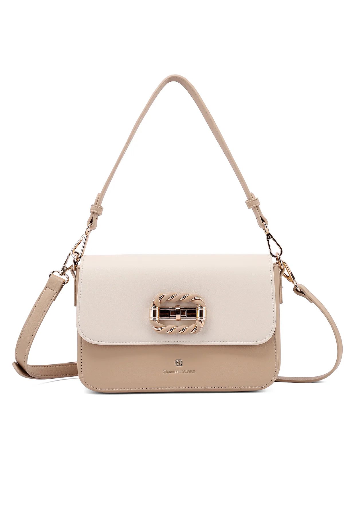 Borsa a spalla con fibbia decorativa e tracolla M1106 - Image 2
