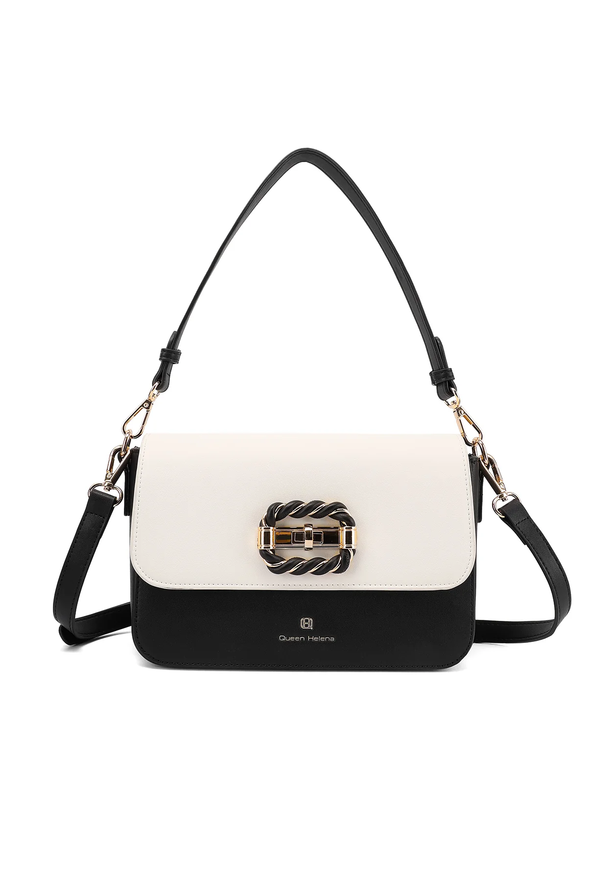 Borsa a spalla con fibbia decorativa e tracolla M1106 - Image 20
