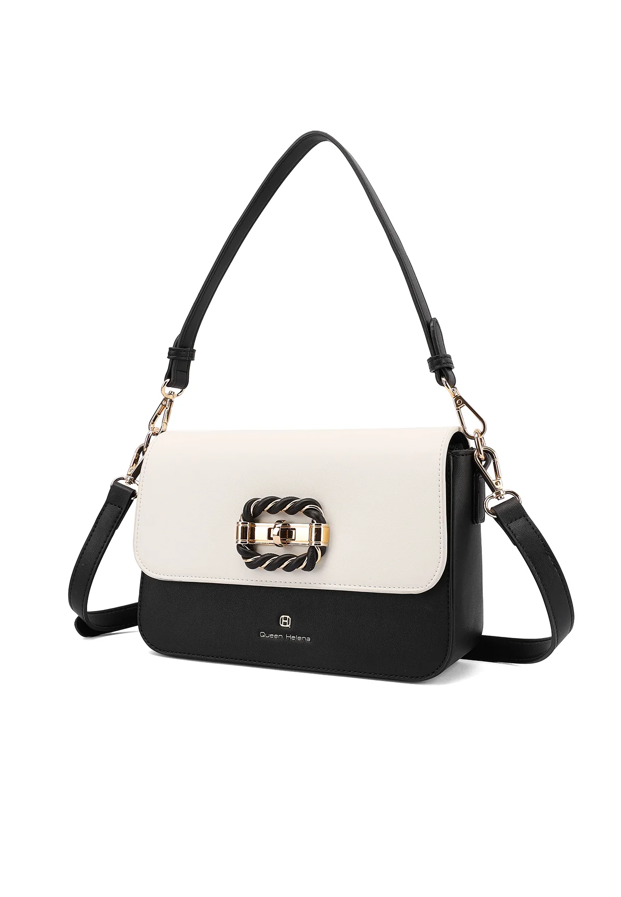 Borsa a spalla con fibbia decorativa e tracolla M1106 - Image 21