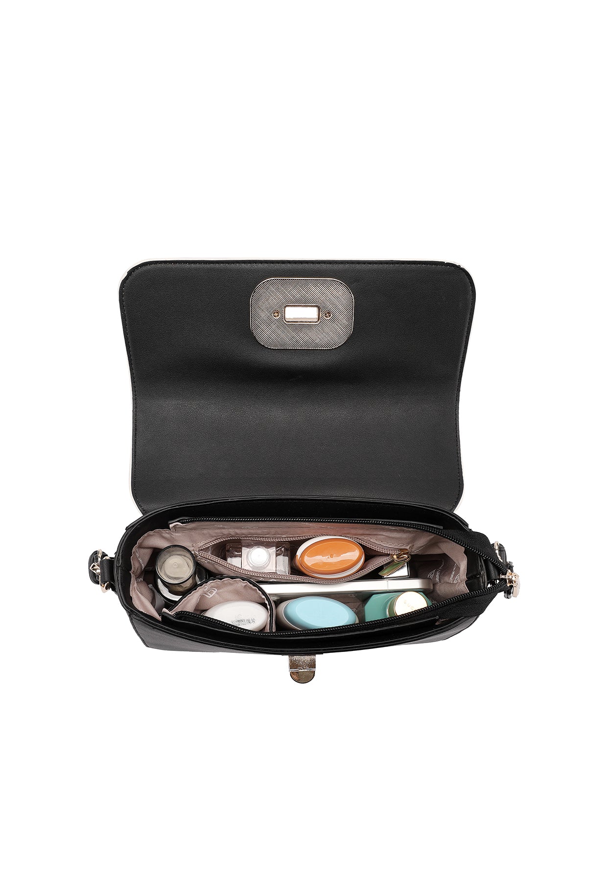Borsa a spalla con fibbia decorativa e tracolla M1106 - Image 24