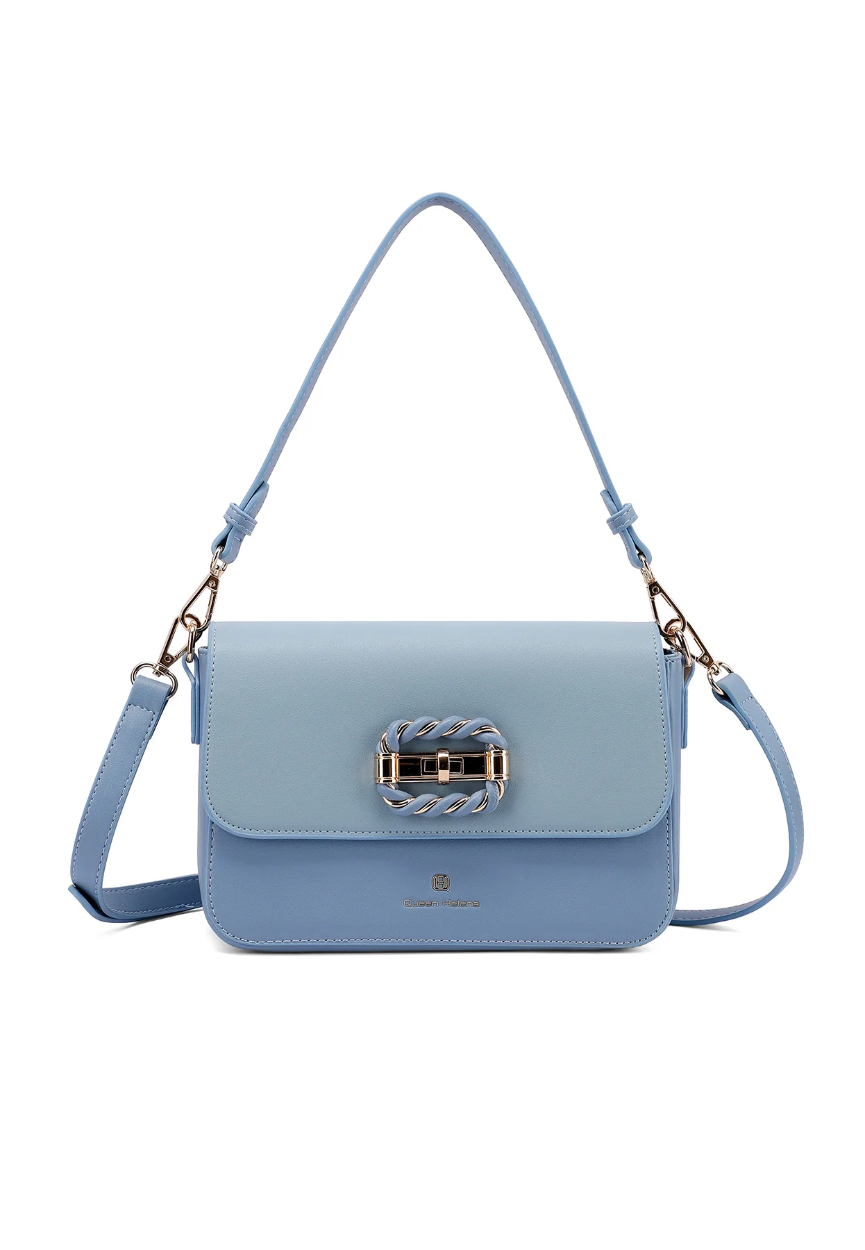 Borsa a spalla con fibbia decorativa e tracolla M1106 - Image 26