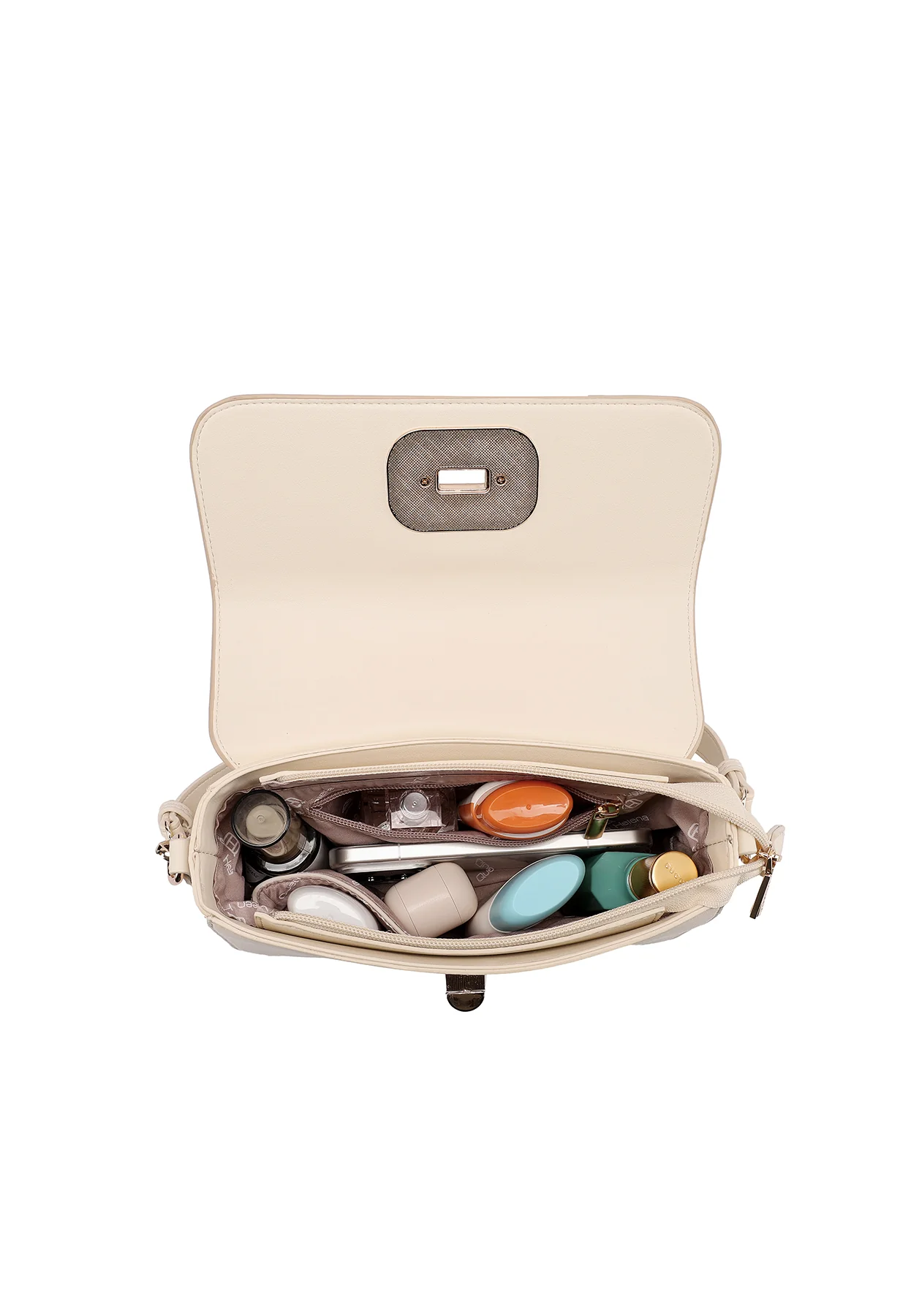 Borsa a spalla con fibbia decorativa e tracolla M1106 - Image 6