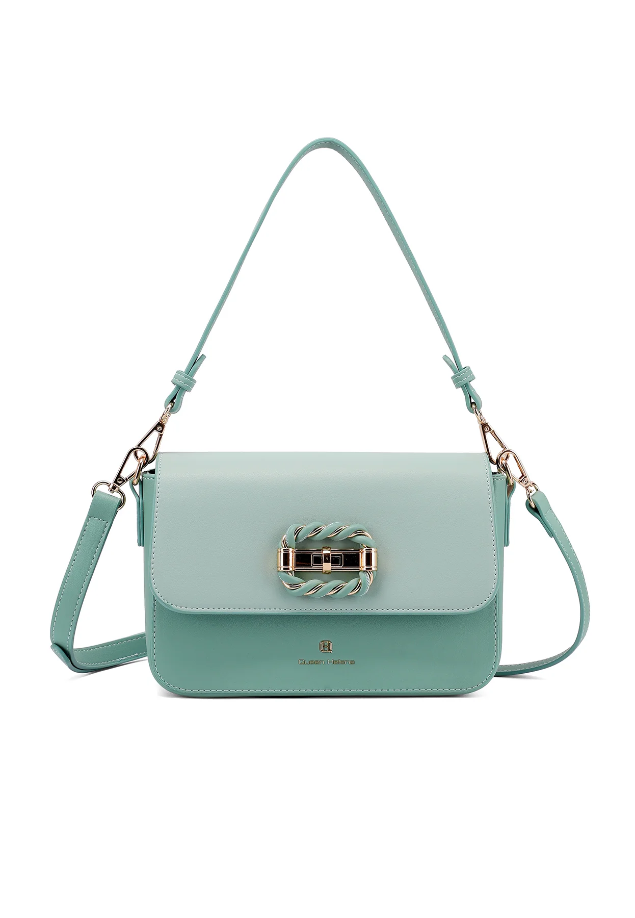 Borsa a spalla con fibbia decorativa e tracolla M1106 - Image 8