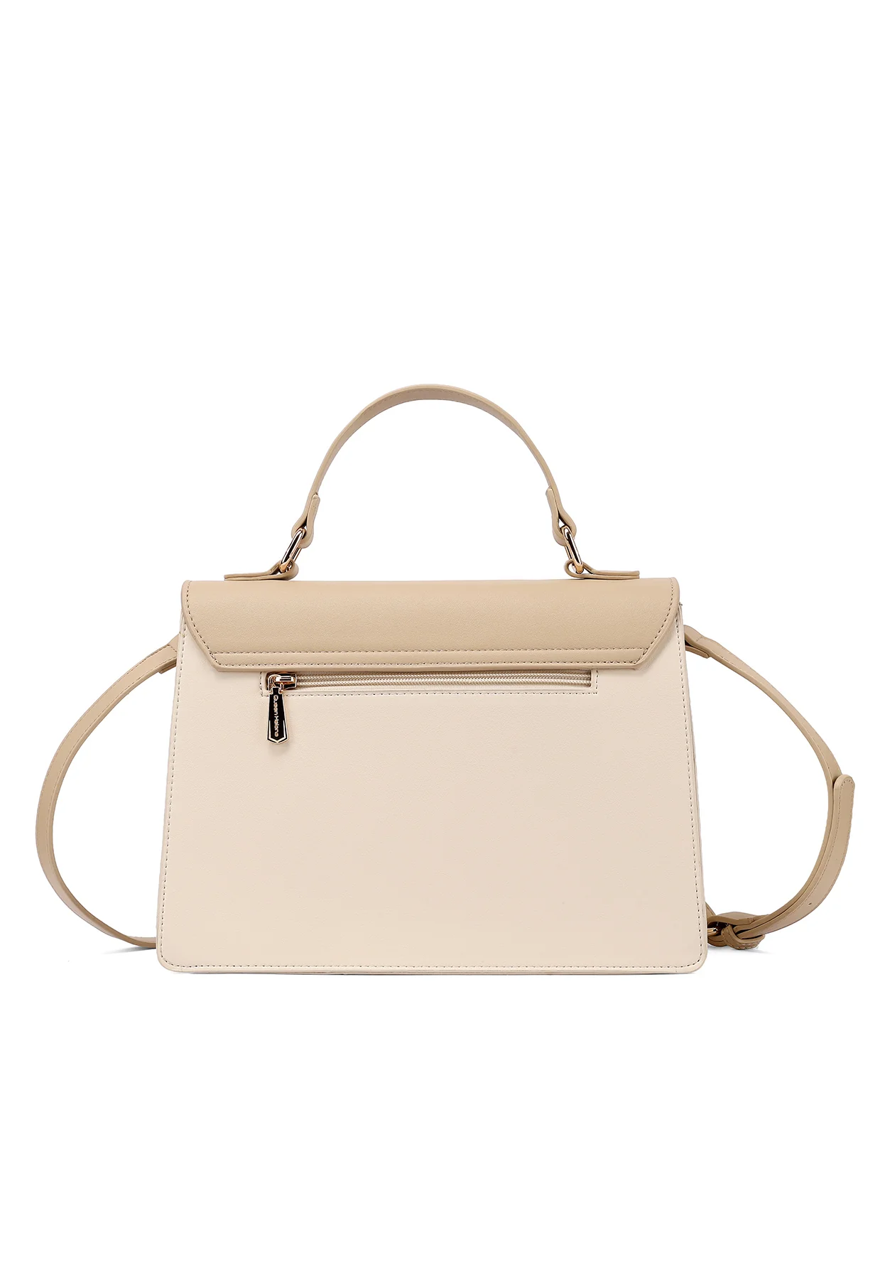 Borsa a mano elegante bicolore con fibbia e manico M1108 - Image 17