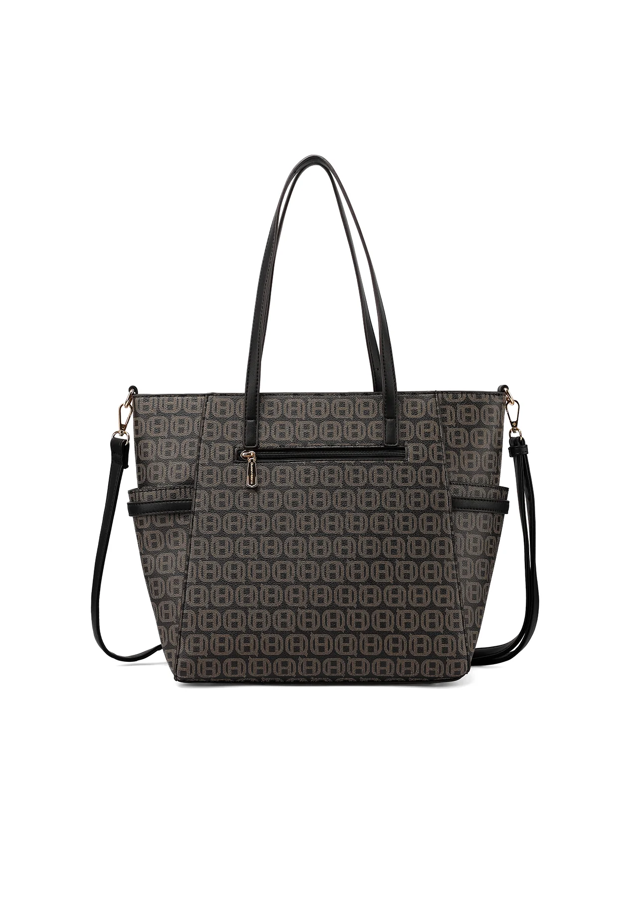 Borsa shopper con stampa logo e tracolla M1110 - Image 11