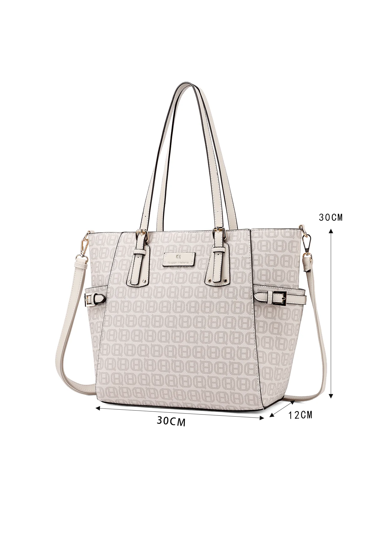 Borsa shopper con stampa logo e tracolla M1110 - Image 16