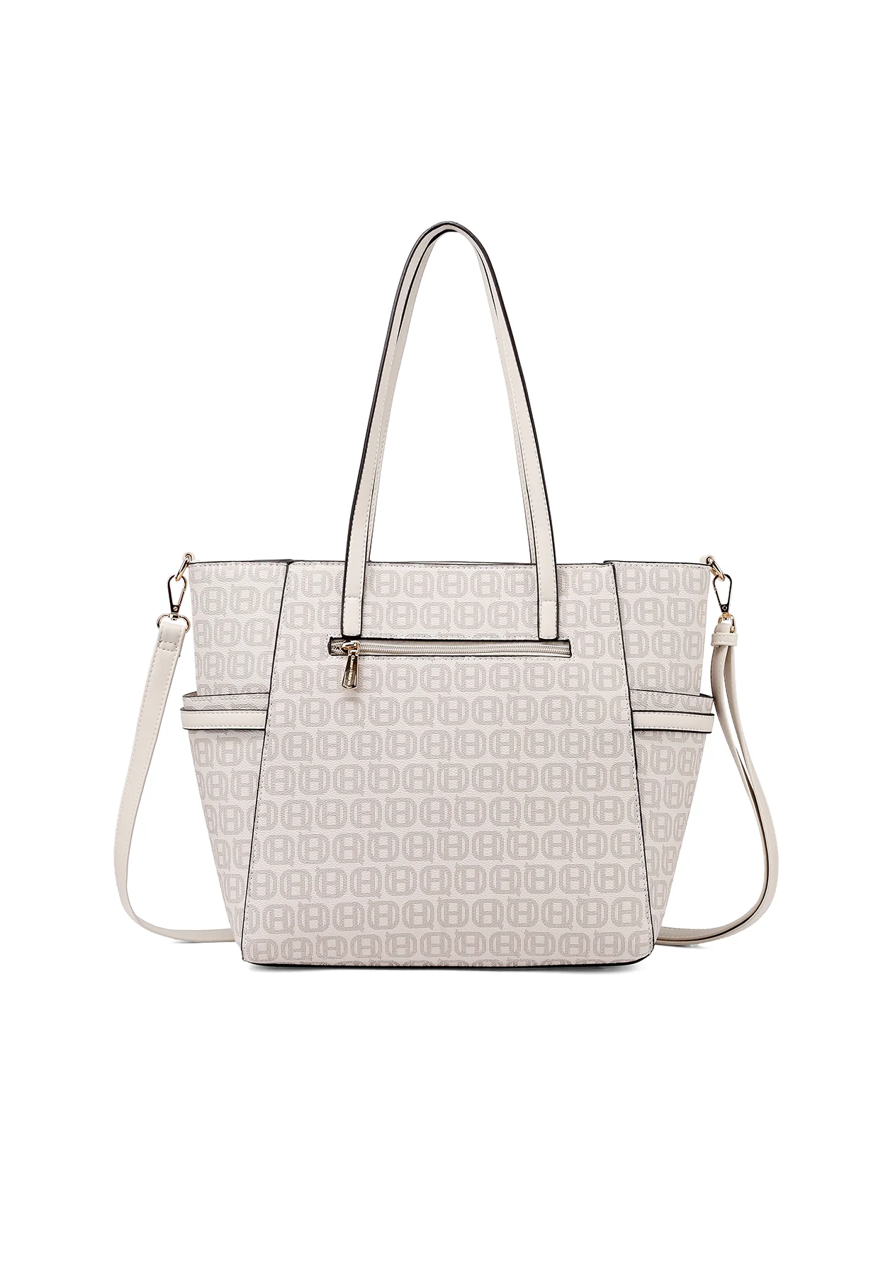 Borsa shopper con stampa logo e tracolla M1110 - Image 17