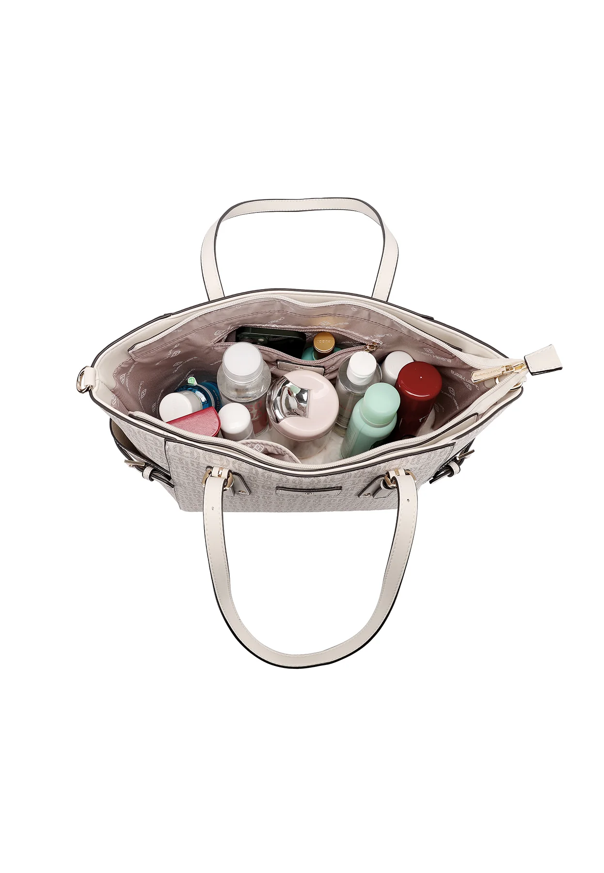 Borsa shopper con stampa logo e tracolla M1110 - Image 18
