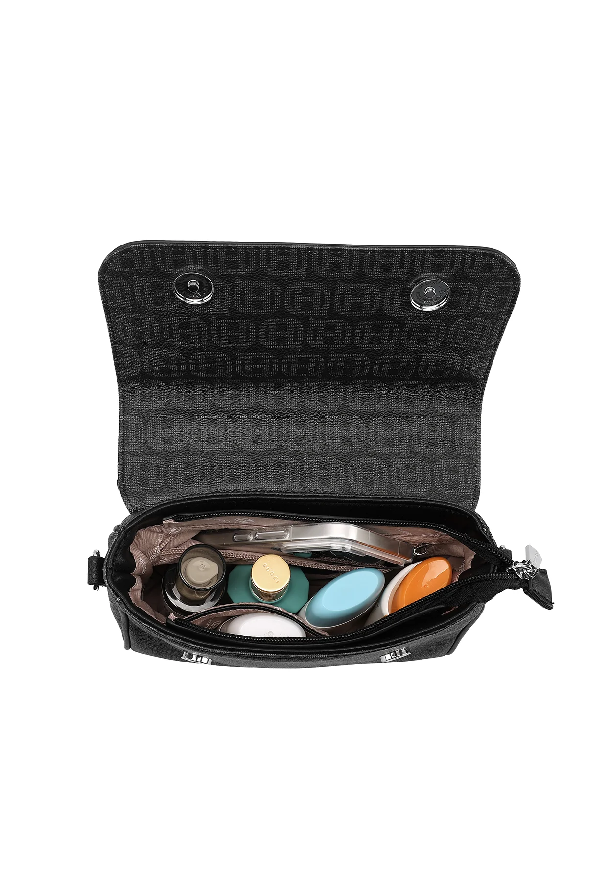 Borsa a mano con stampa logo e tracolla M1113 - Image 12