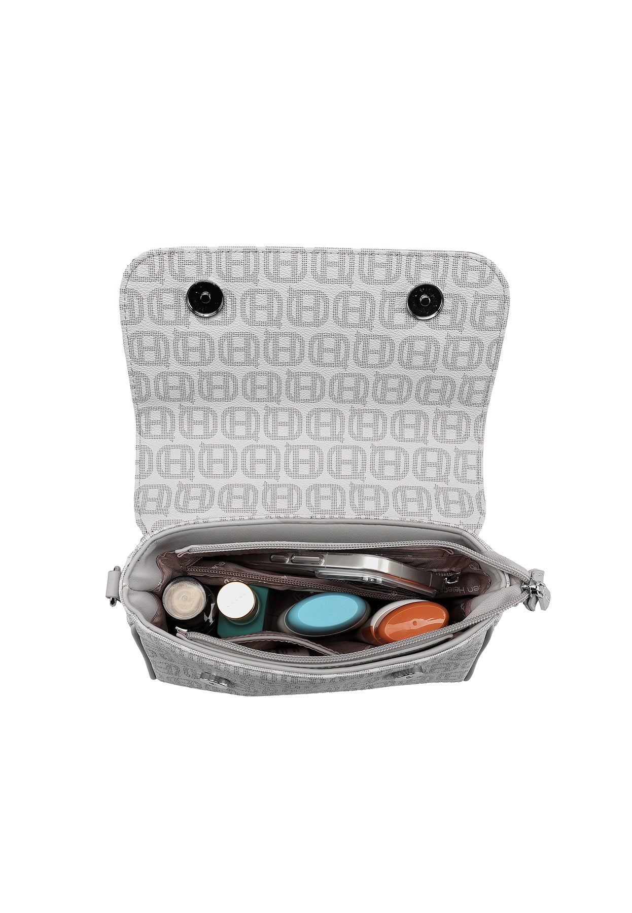 Borsa a mano con stampa logo e tracolla M1113 - Image 18