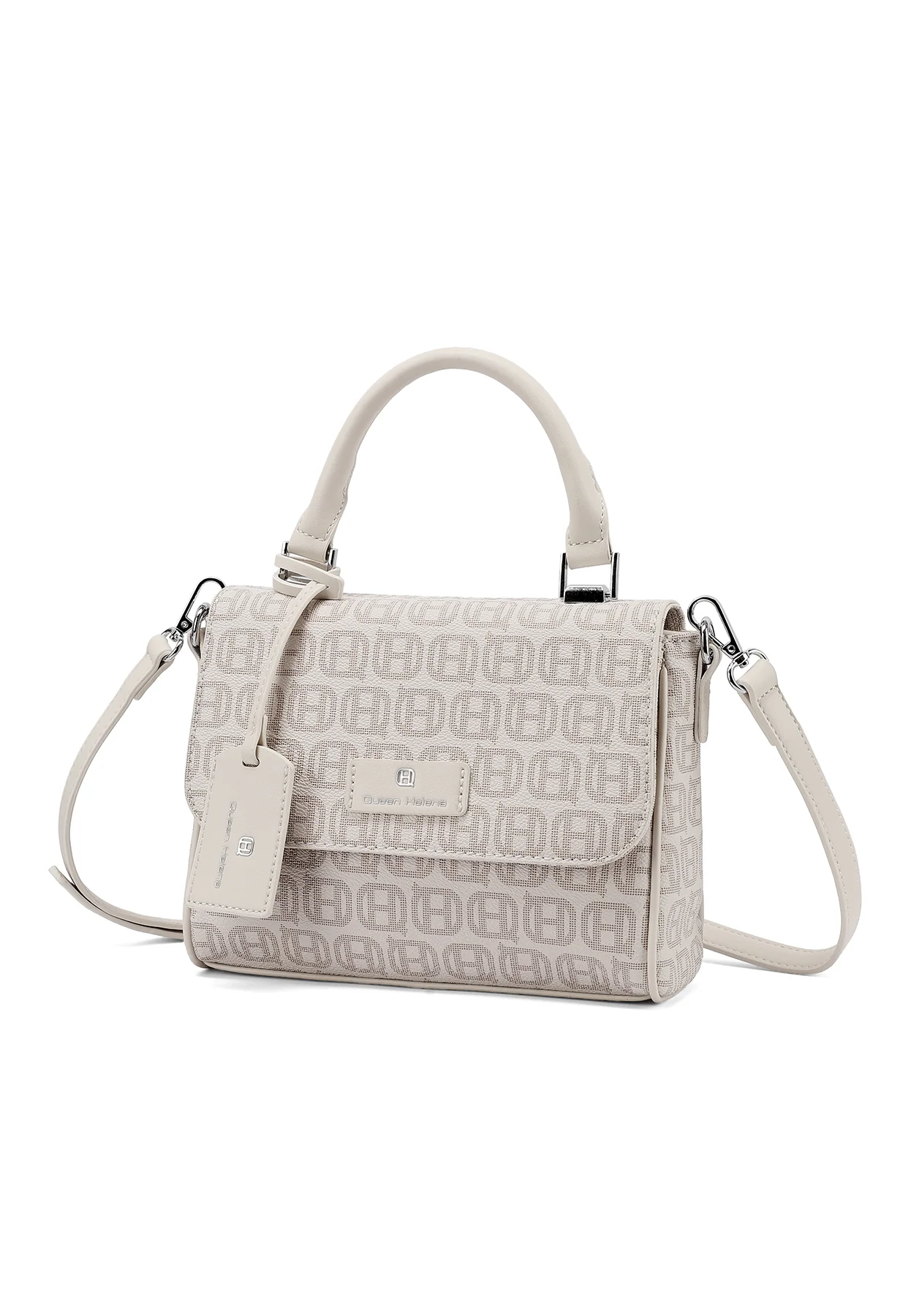 Borsa a mano con stampa logo e tracolla M1113 - Image 3