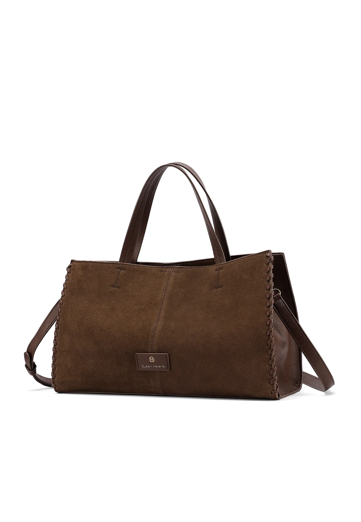 Borsa a mano con tracolla e dettagli intrecciati M1115 - Image 15