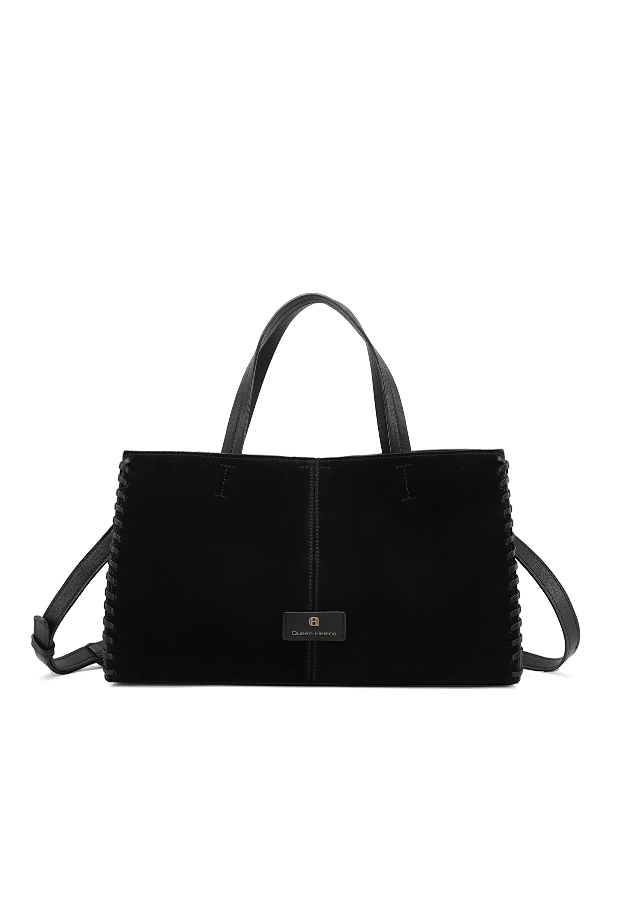 Borsa a mano con tracolla e dettagli intrecciati M1115 - Image 8